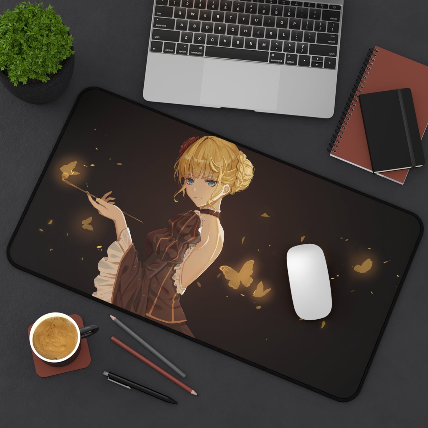 Umineko When They Cry Desk Mat - Beatrice Gaming Mousepad - Non Slip Visual Novel Dojin Playmat - Umineko no Naku Koro ni