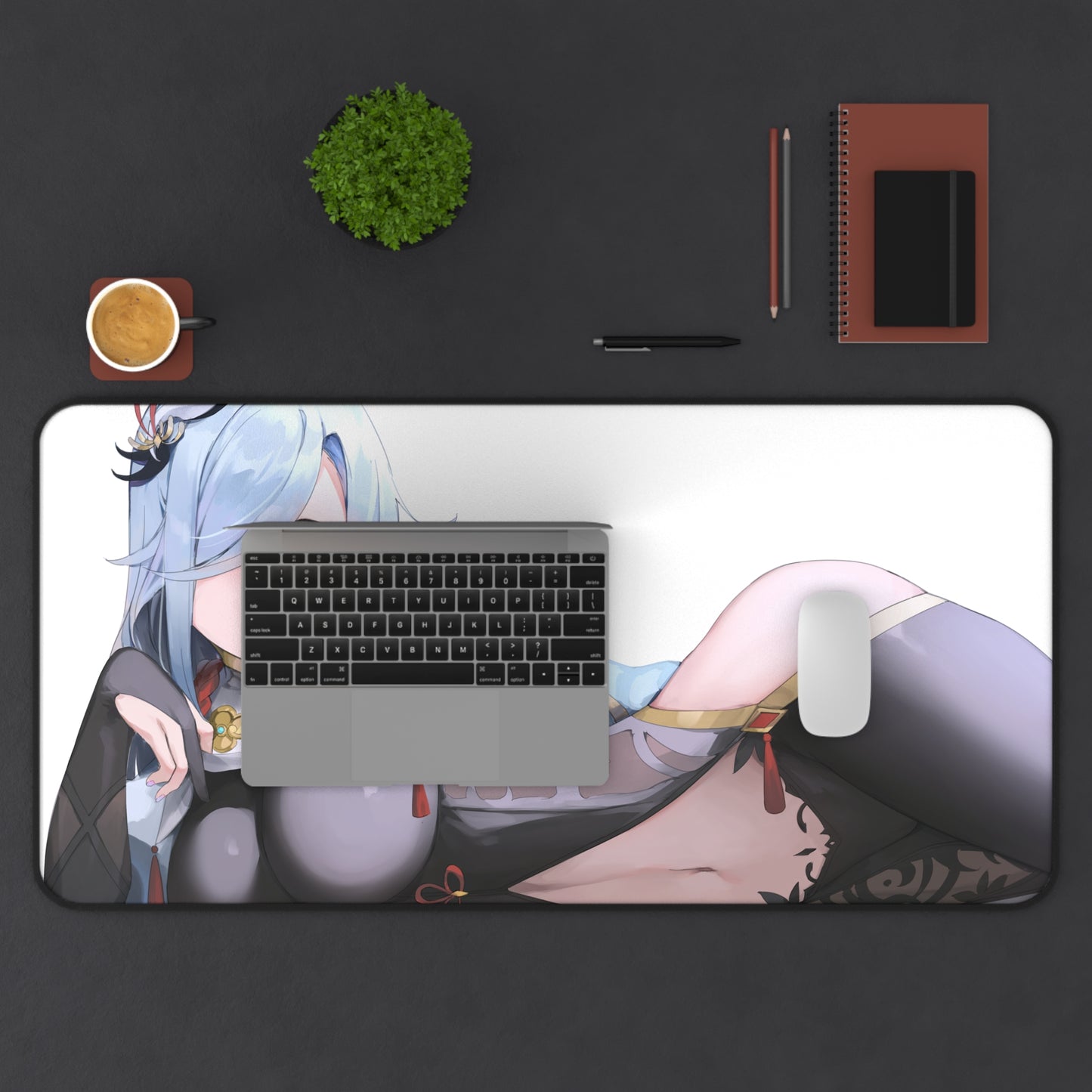 Genshin Impact Sexy Shenhe Desk Mat - Non Slip Mousepad