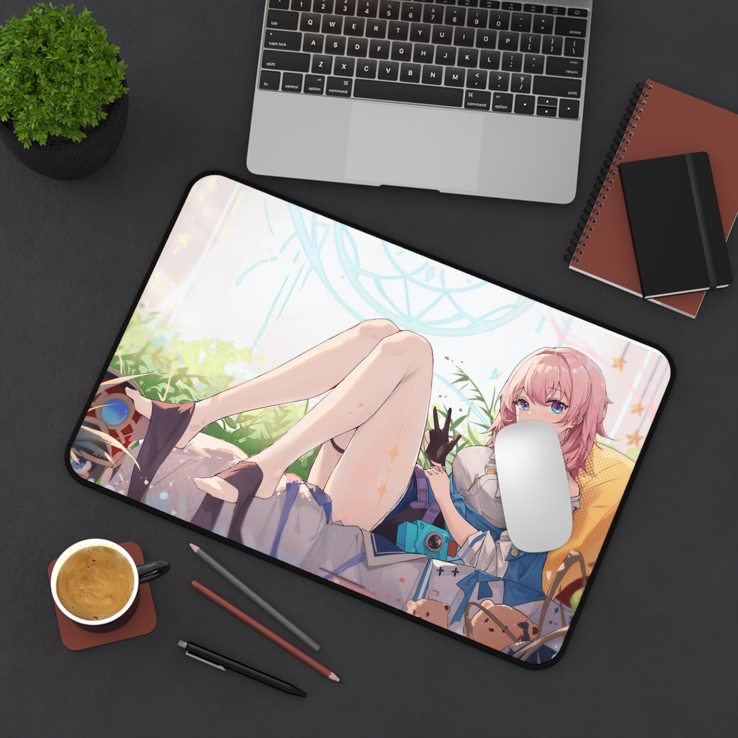 March 7Th Waifu Honkai Star Rail Desk Mat - XXL Gaming Mousepad - Nonslip Card Playmat