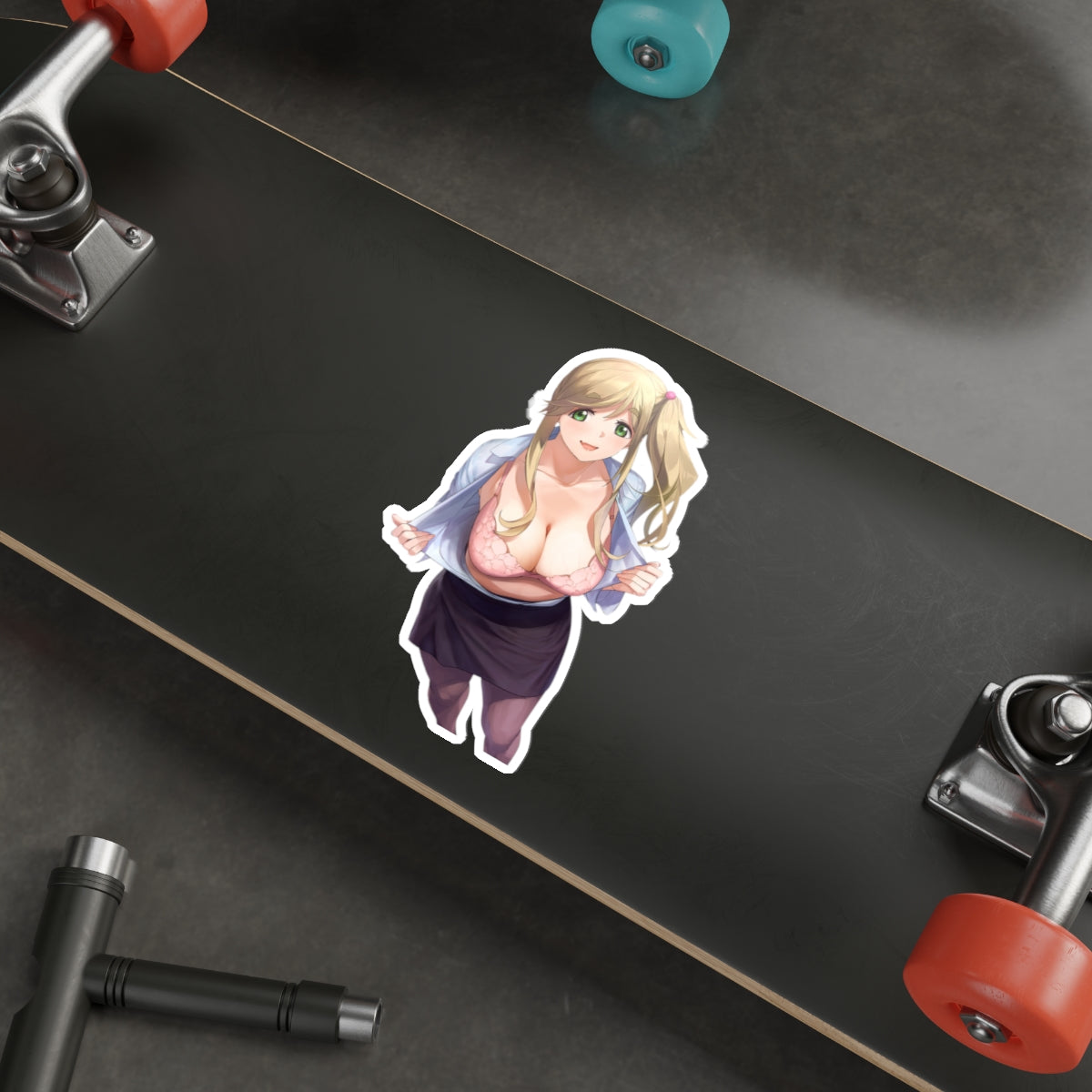 Yuru Camp Waterproof Sticker - Laid Back Camp Anime Decal - Sexy School Teacher Aoi Inuyama - Ecchi Car Decal - Yurucamp Laptop Sticker