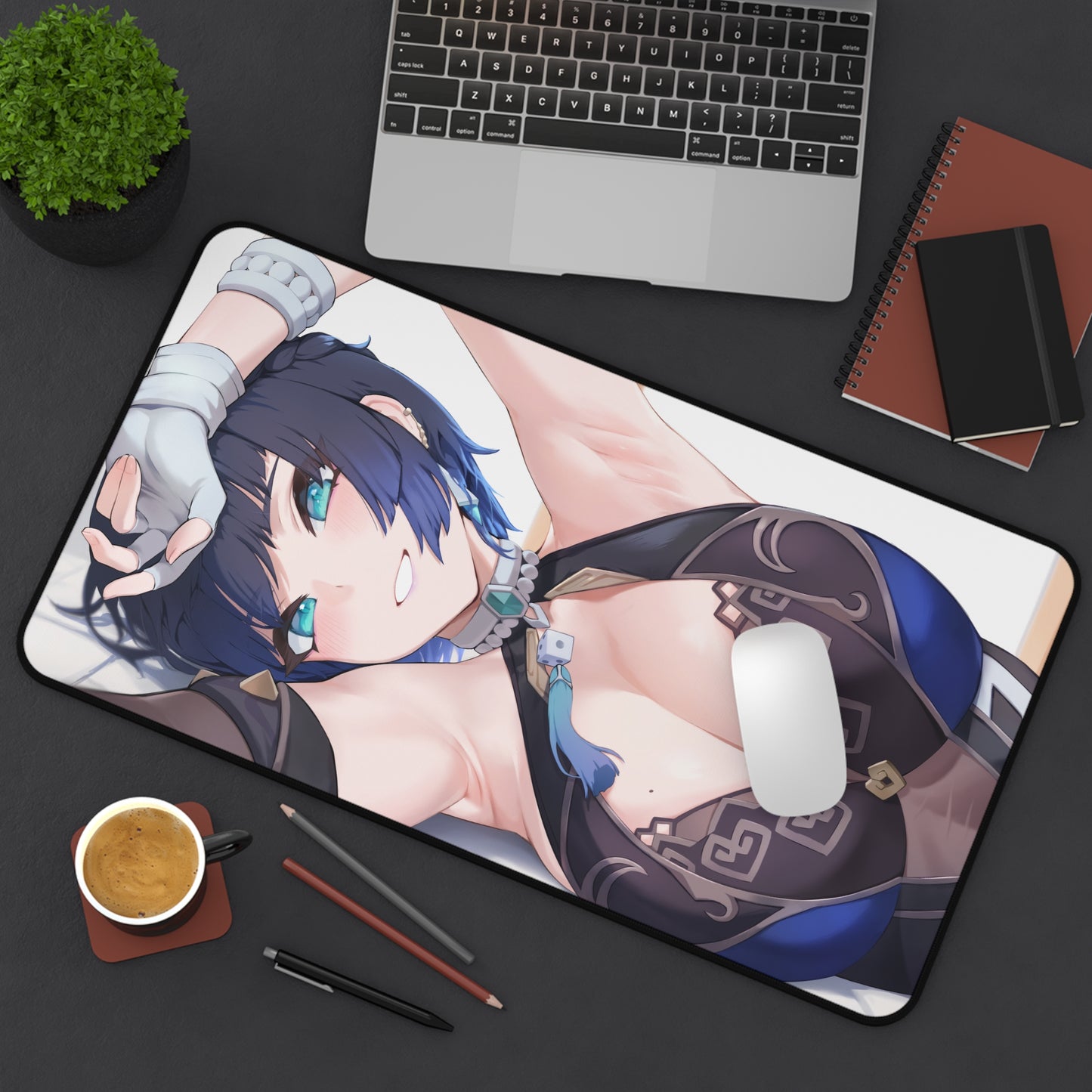 Genshin Impact Yelan Waifu Desk Mat - Non Slip Mousepad