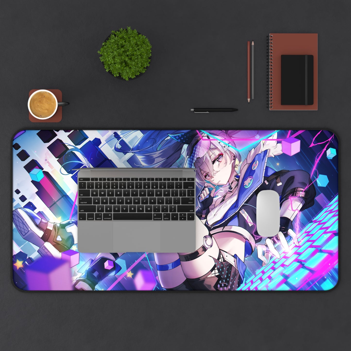 Silver Wolf Honkai Star Rail Desk Mat - XXL Gaming Mousepad - Nonslip Card Playmat