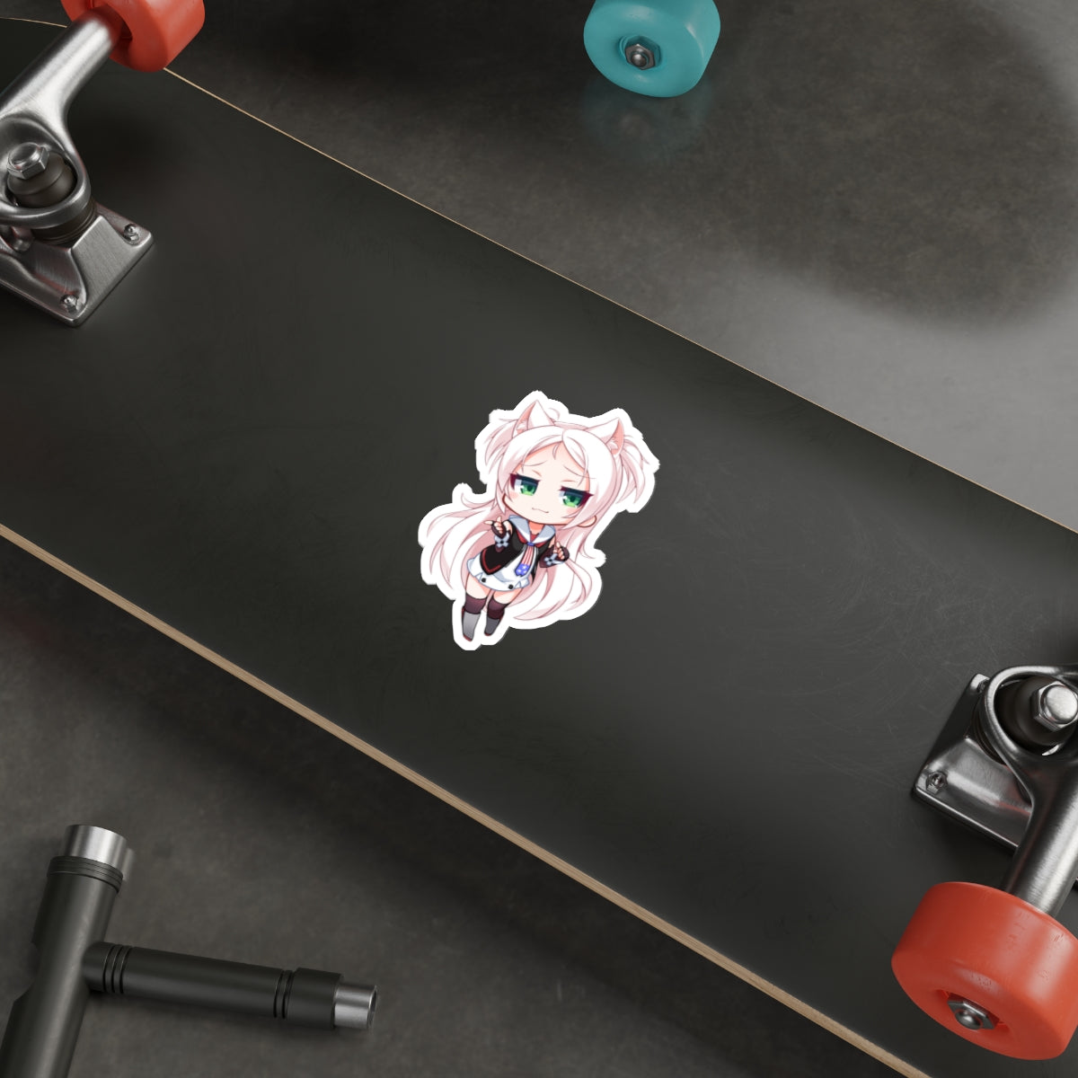 Azur Lane Waterproof Sticker - Chibi Sims Gaming Vinyl Decal - Anime Car Decal - Laptop Sticker