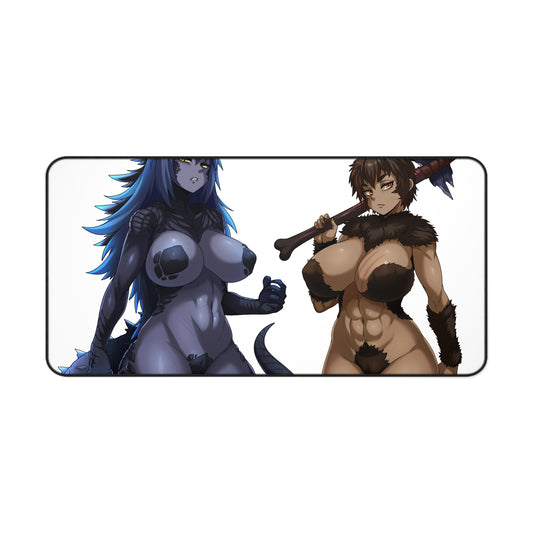 Godzilla Vs Kong Sexy Mousepad - Big Tits Anthro Monster XXL Desk Mat - Ecchi Desk Pad