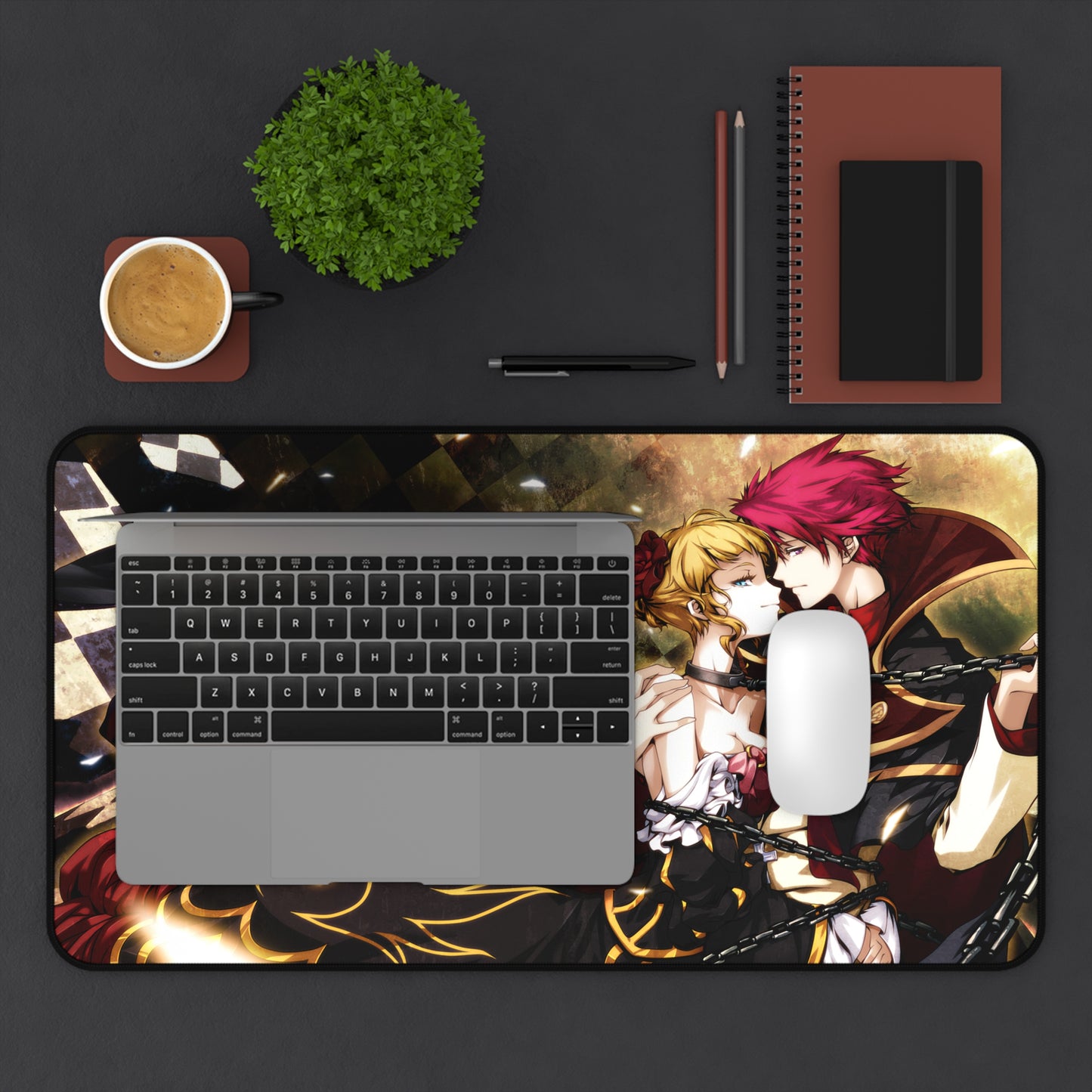 Umineko When They Cry Desk Mat - Beatrice and Battler Ushiromiya Mousepad - Non Slip Visual Novel Dojin Playmat - Umineko no Naku Koro ni