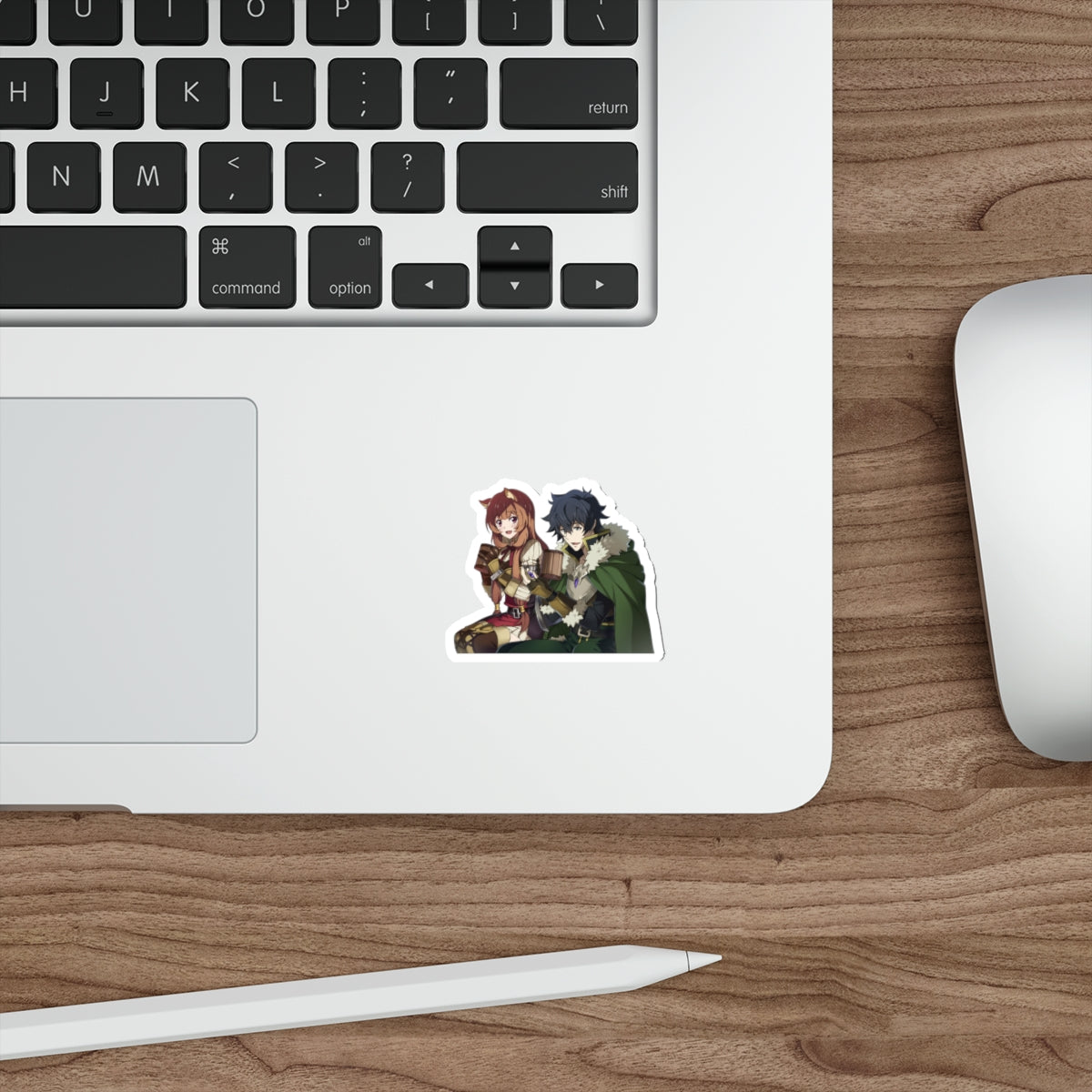 The Rising of the Shield Hero Waterproof Sticker - Raphtalia and Naofumi Iwatani Anime Vinyl Decal - Car Bumper Sticker - Laptop Sticker