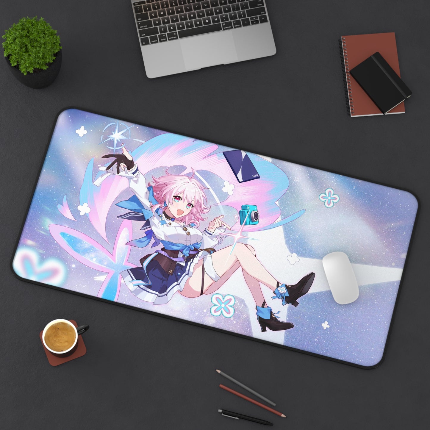 March 7Th Honkai Star Rail Waifu Desk Mat - XXL Gaming Mousepad - Nonslip Card Playmat