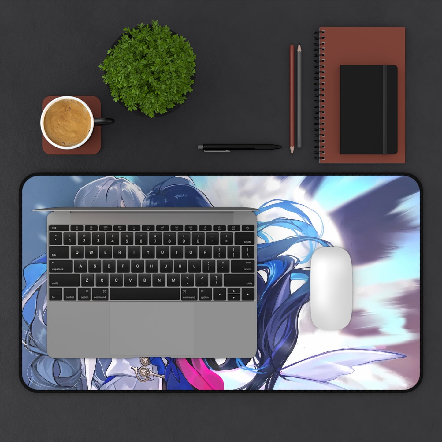 Bronya Rand and Seele Honkai Star Rail Desk Mat - XXL Gaming Mousepad - Nonslip Card Playmat