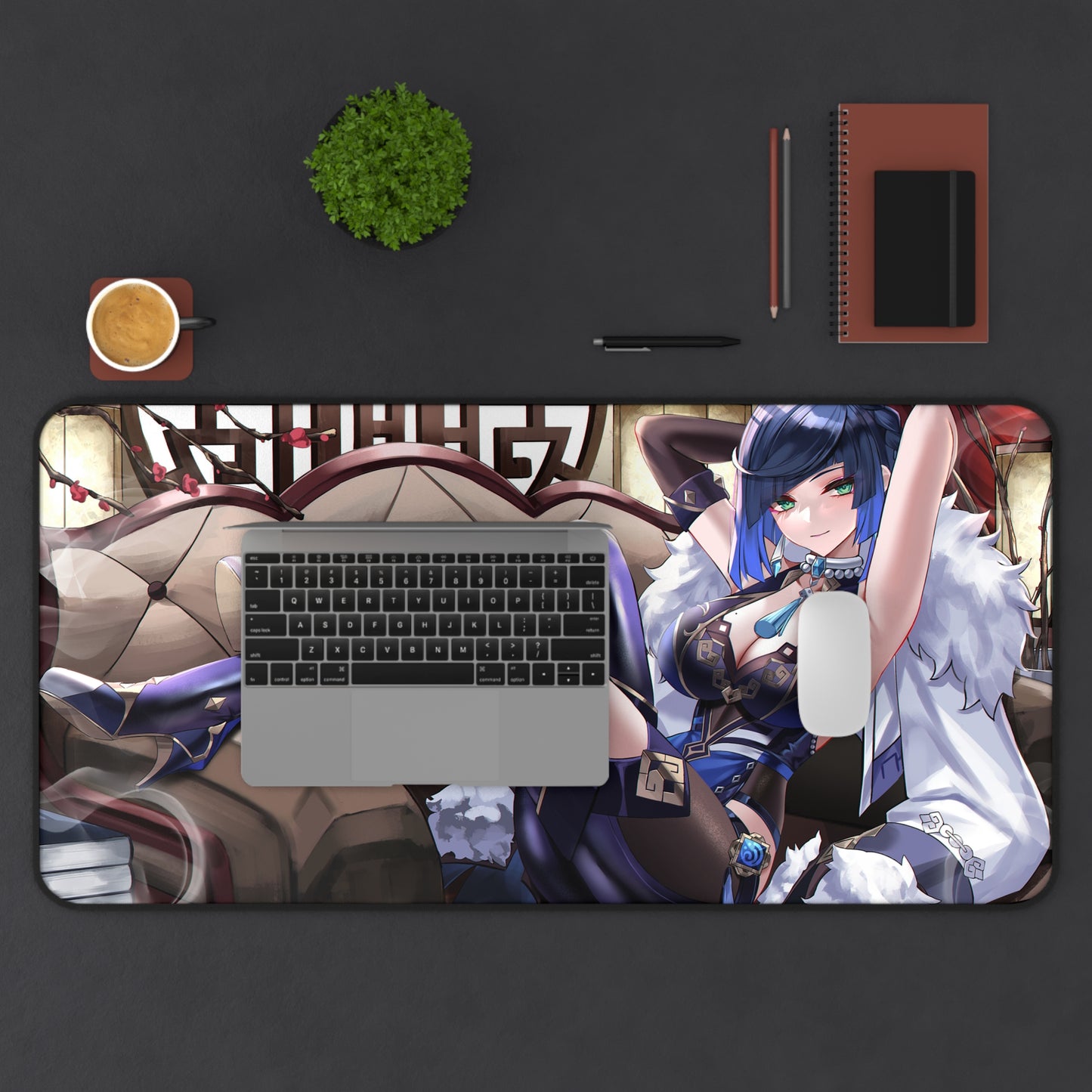 Genshin Impact Sexy Yelan Desk Mat - Non Slip Mousepad