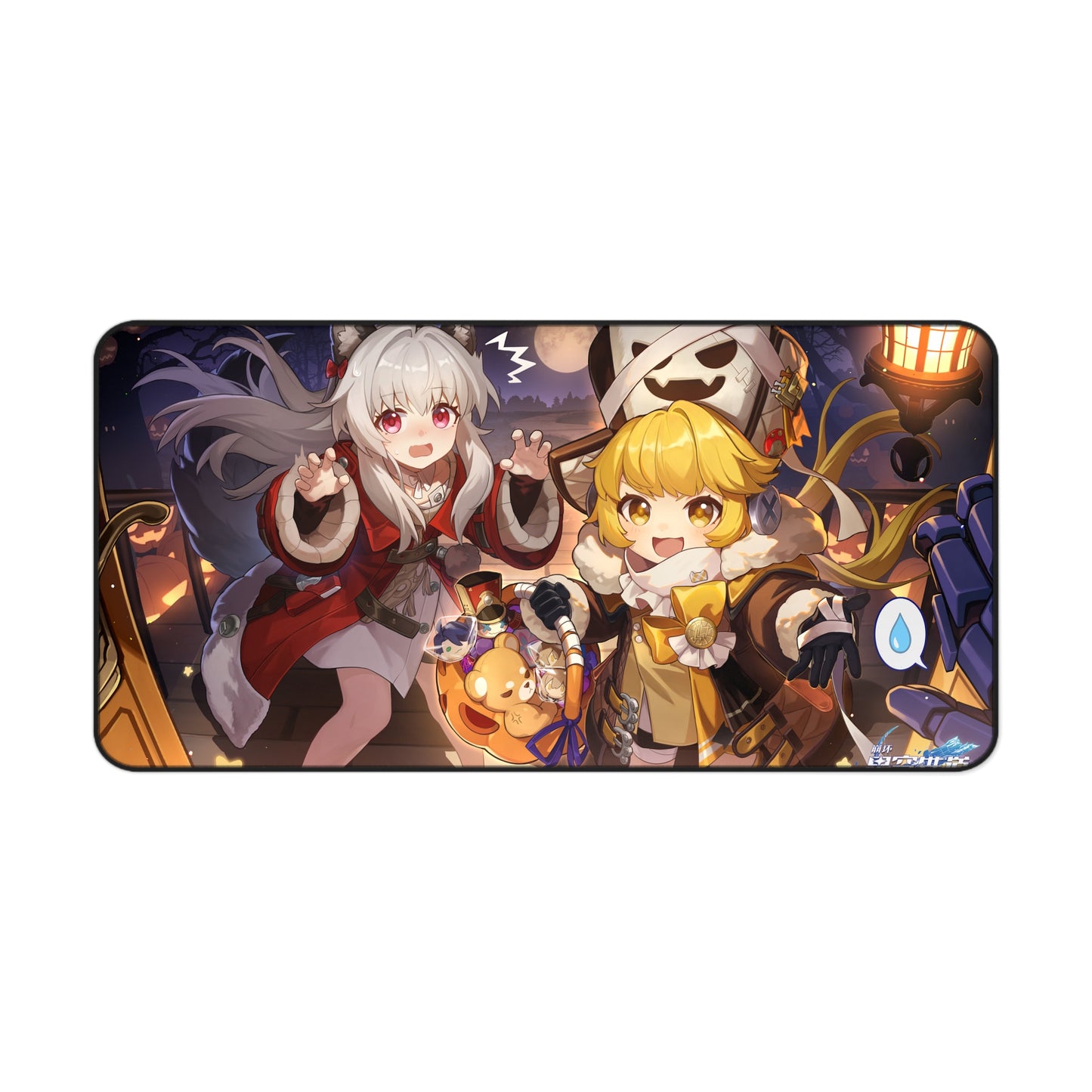 Halloween Trailblazer Clara Pom Pom Honkai Star Rail Desk Mat - XXL Gaming Mousepad - Nonslip Card Playmat