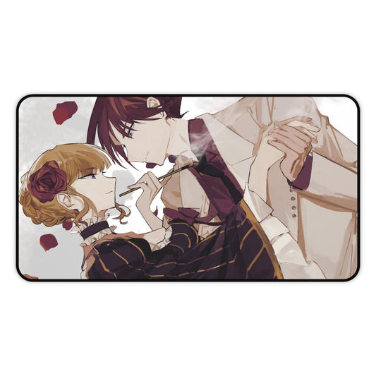 Umineko When They Cry Desk Mat - Beatrice and Battler Ushiromiya Gaming Mousepad - Non Slip Visual Novel Dojin Playmat