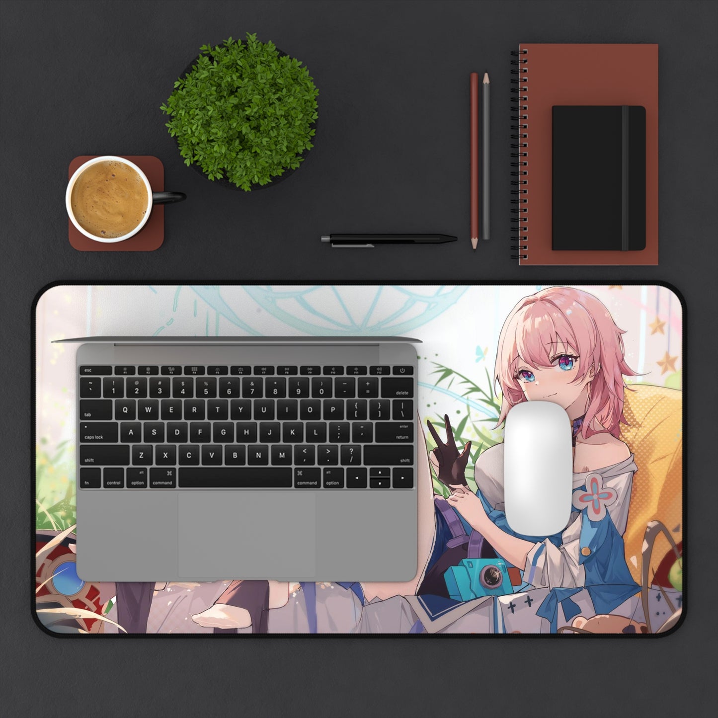 March 7Th Waifu Honkai Star Rail Desk Mat - XXL Gaming Mousepad - Nonslip Card Playmat