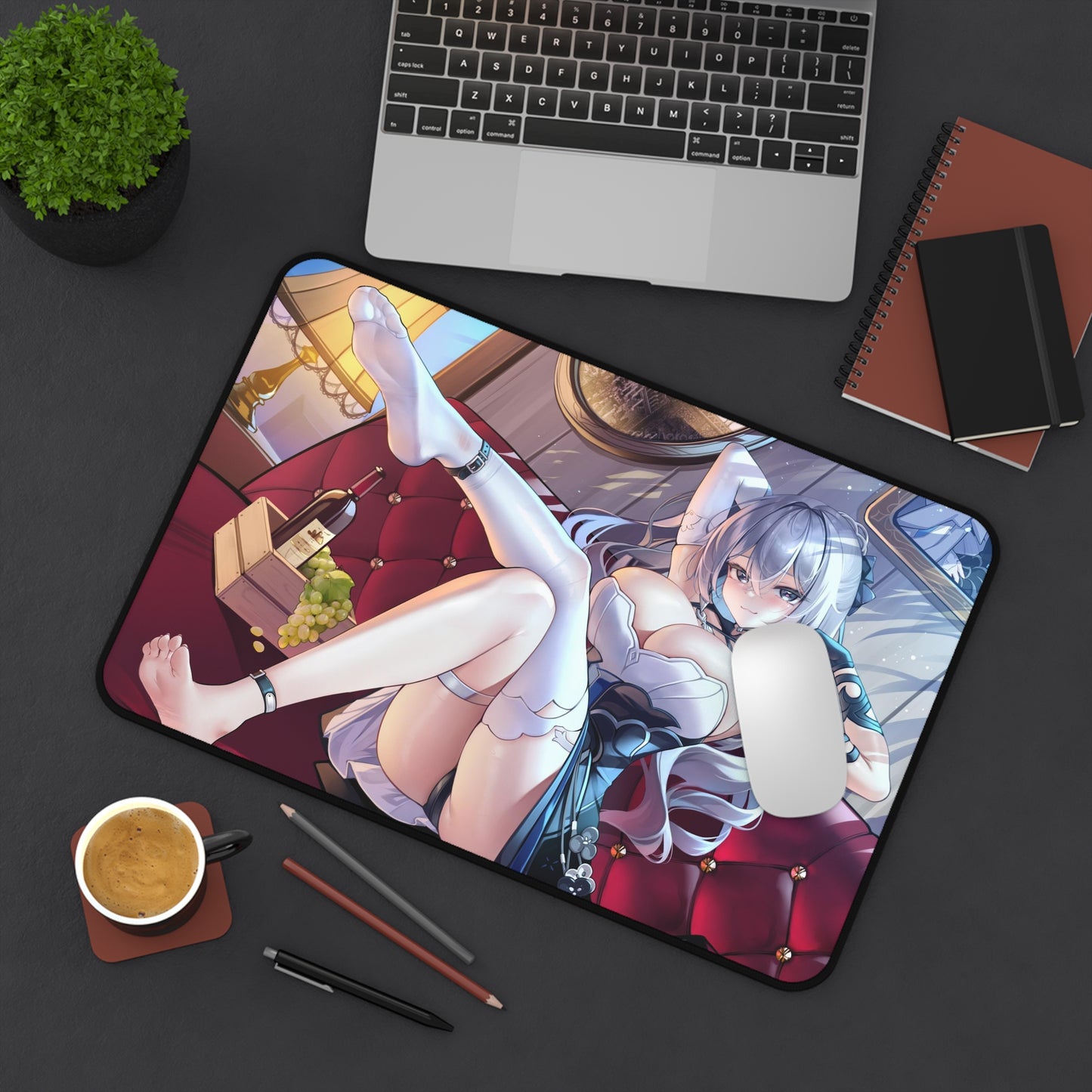 Bronya Zaychik Honkai Impact 3rd Ecchi Desk Mat - XXL Gaming Mousepad - Nonslip Card Playmat