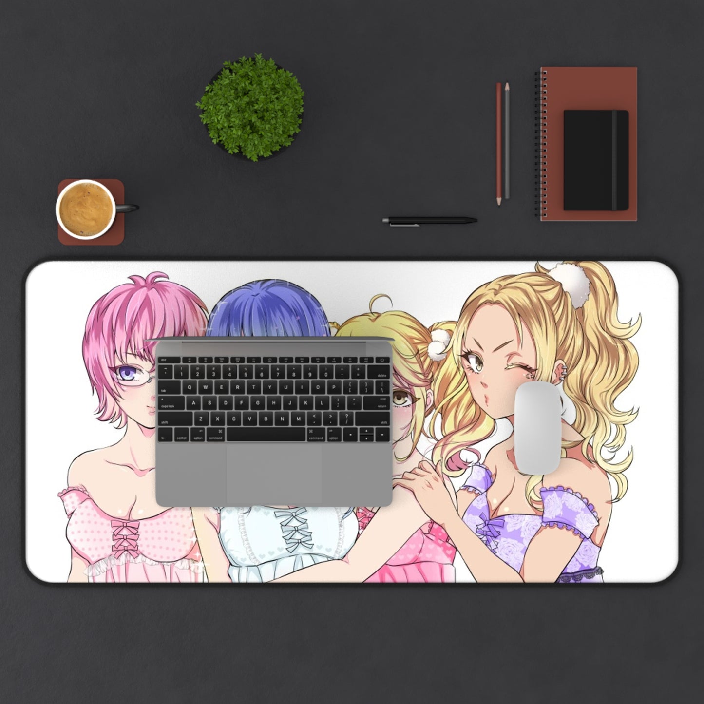 The Disastrous Life of Saiki K Desk Mat - All Waifus Anime Mousepad - Non Slip Manga Playmat