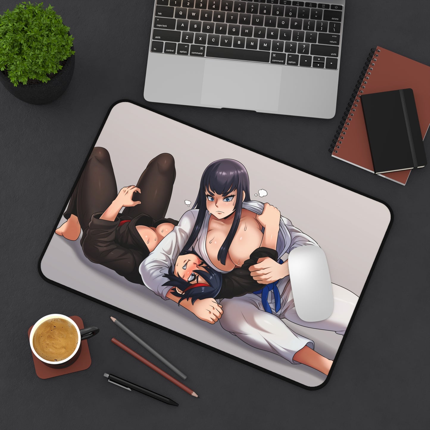 Kill La Kill Sexy Mousepad - Karate Big Tits Large XXL Desk Mat - Ecchi Anime Desk Pad