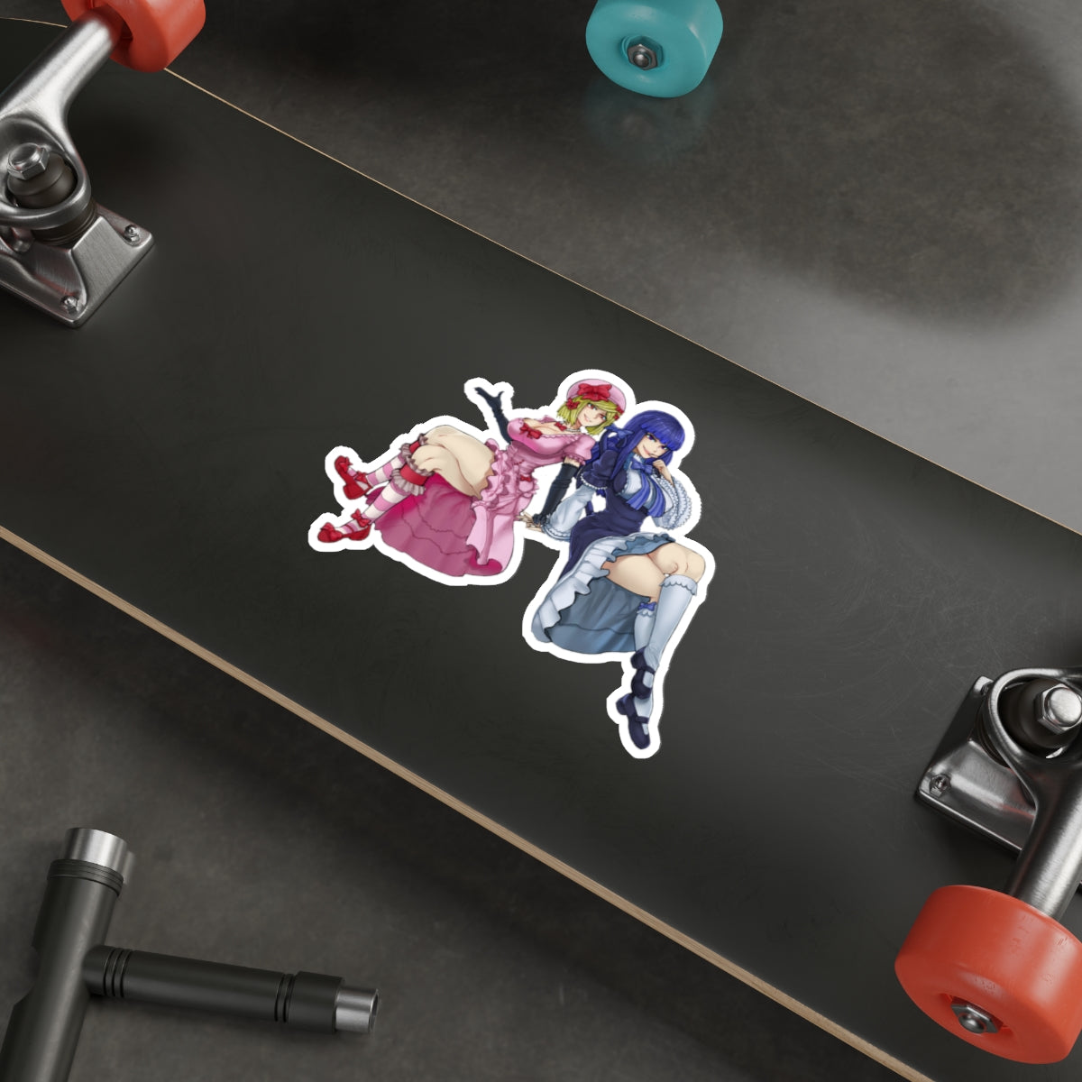 Umineko When They Cry Waterproof Sticker - Lambdadelta and Frederica Bernkastel Gaming Vinyl Decal - Visual Novel Dojin - Anime Car Decal