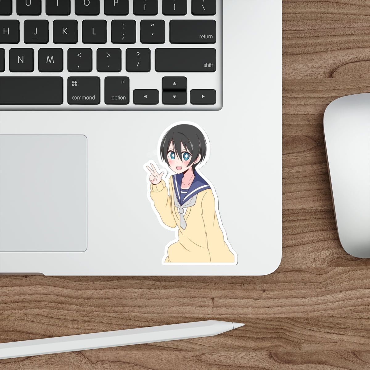 Yuru Camp Waterproof Sticker - Laid Back Camp Anime Vinyl Decal - Ena Saito Car Decal - Yurucamp Laptop Sticker - Manga Decal