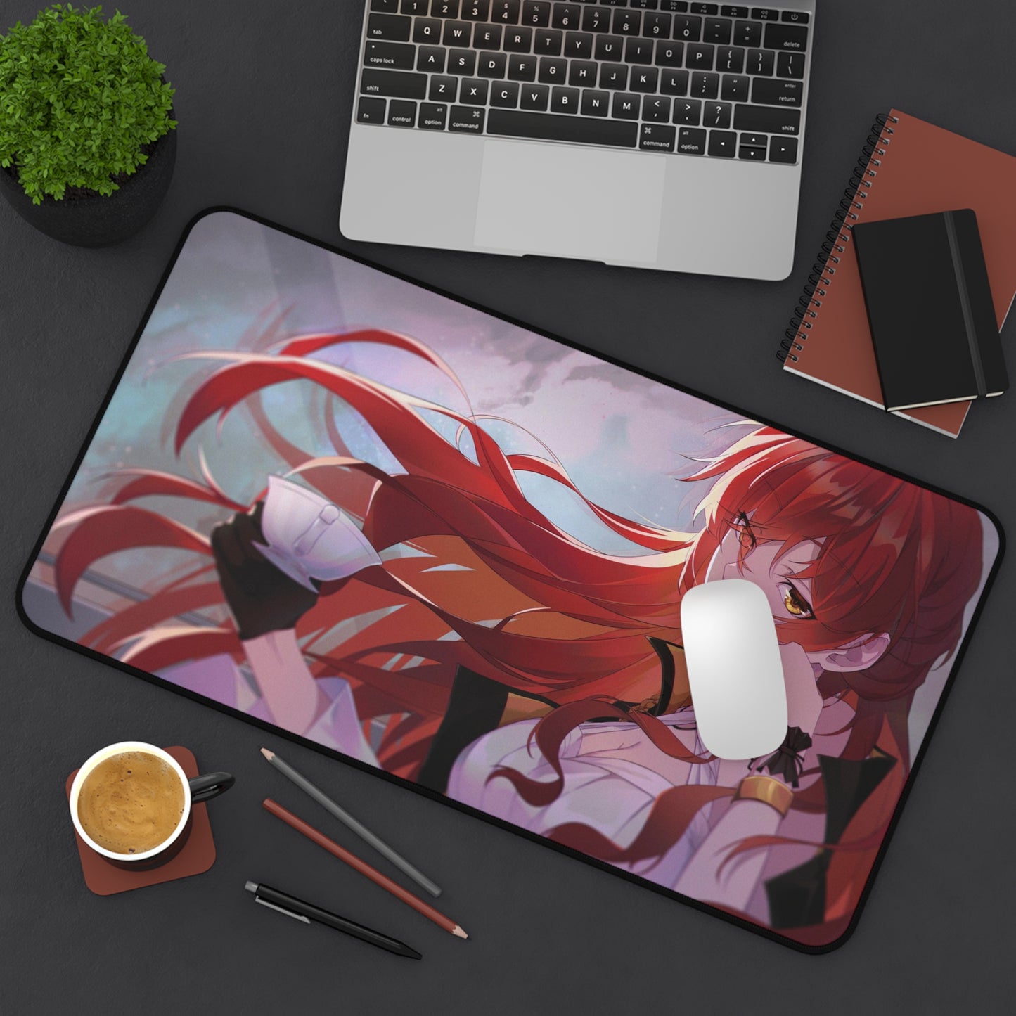 Himeko Honkai Star Rail Desk Mat - XXL Gaming Mousepad - Nonslip Card Playmat