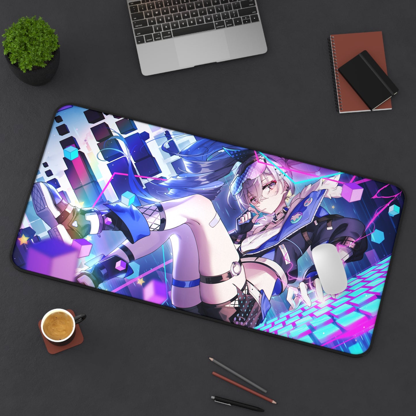 Silver Wolf Honkai Star Rail Desk Mat - XXL Gaming Mousepad - Nonslip Card Playmat