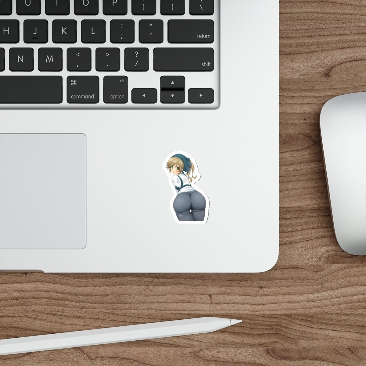 Yuru Camp Waterproof Sticker - Laid Back Camp Anime Decal - Sexy School Teacher Aoi Inuyama - Ecchi Butt Decal - Yurucamp Laptop Sticker