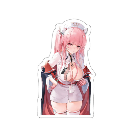 Azur Lane Waterproof Sticker - Sexy Perseus Gaming Vinyl Decal - Ecchi Boobs Anime Car Decal - Laptop Sticker