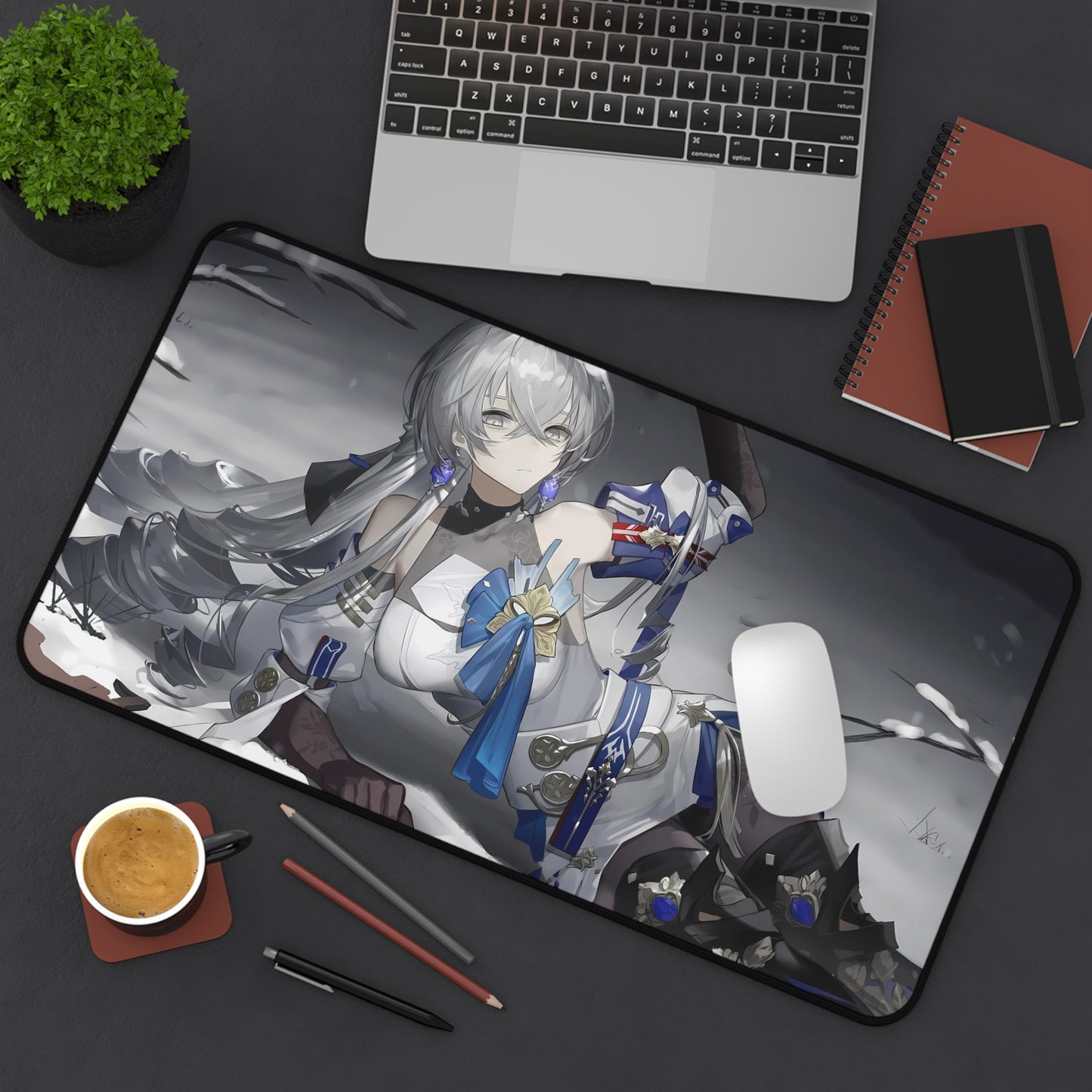 Bronya Rand Honkai Star Rail Desk Mat - XXL Gaming Mousepad - Nonslip Card Playmat