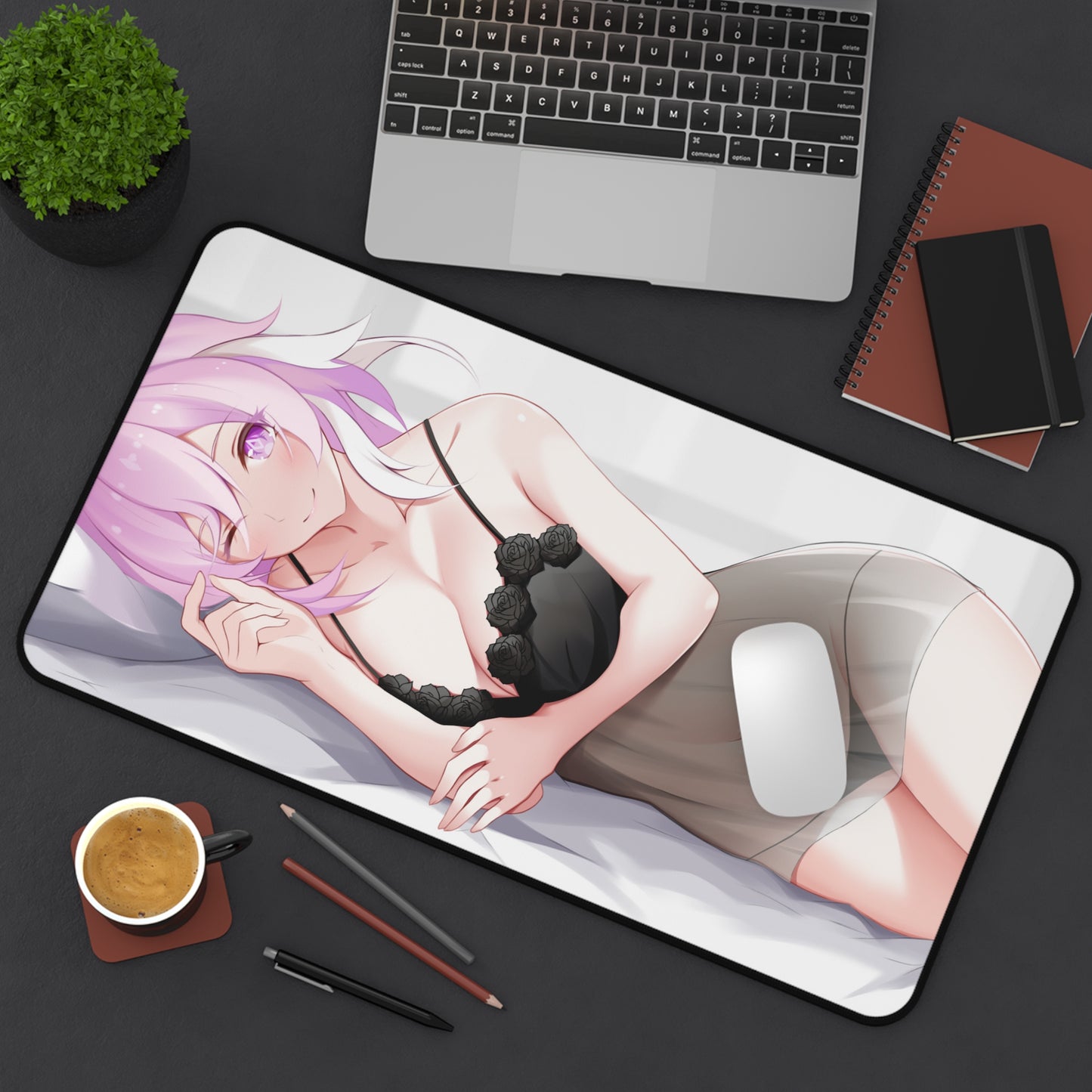 Elysia Lingerie Honkai Impact 3rd Ecchi Desk Mat - XXL Gaming Mousepad - Nonslip Card Playmat