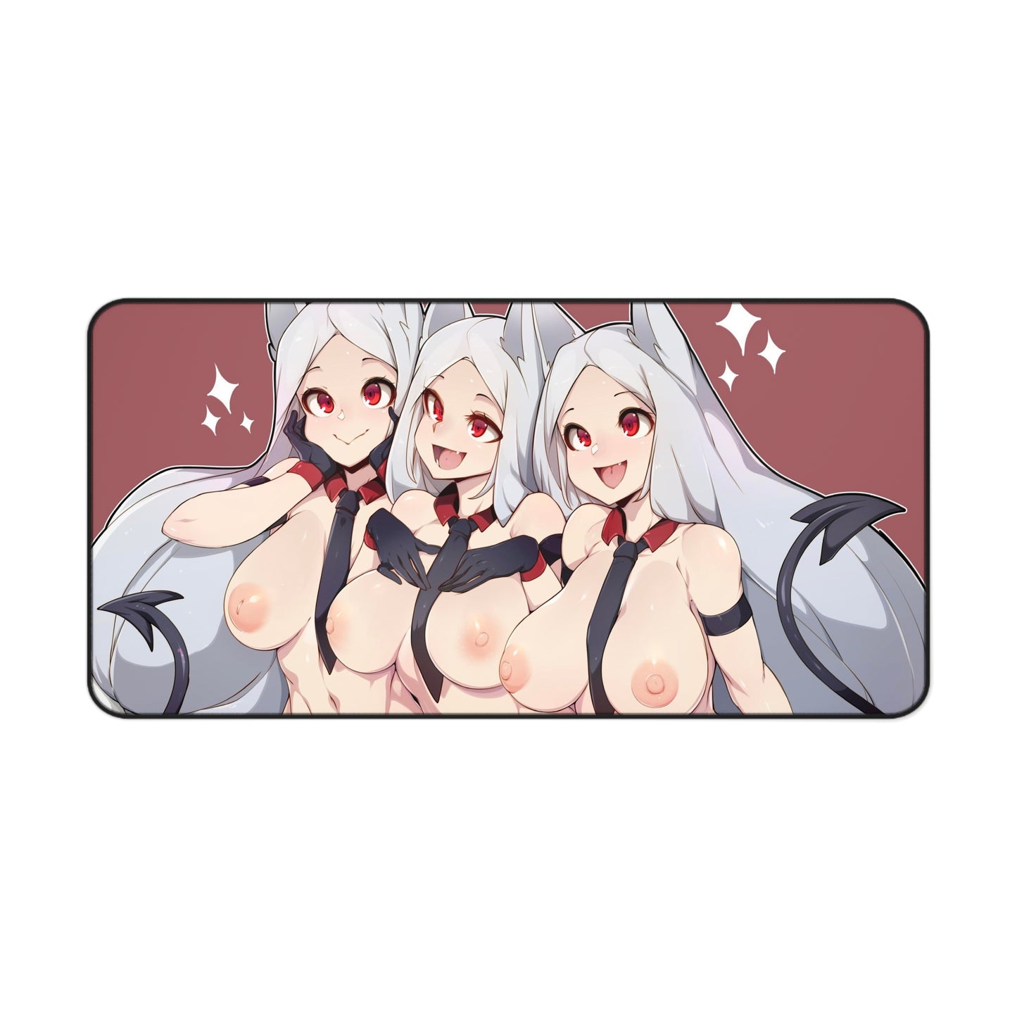 Cerberus Helltaker Boobs Desk Mat - Ecchi Mousepad - MTG Playmat