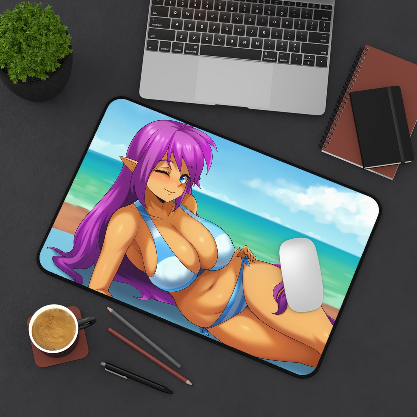 Shantae Sexy Mousepad - Big Tits Bikini XXL Gaming Desk Mat - Ecchi Desk Pad