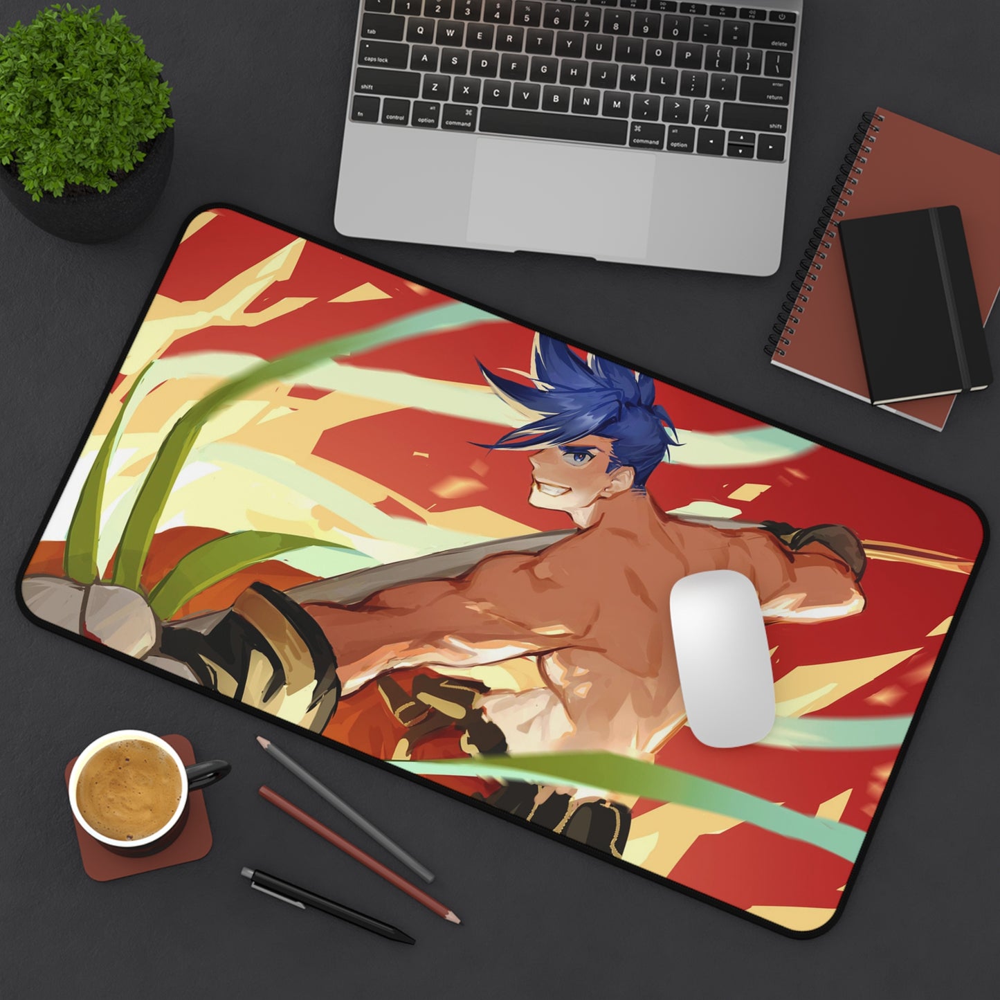 Promare Desk Mat - Galo Anime Mousepad - Non Slip Manga Playmat