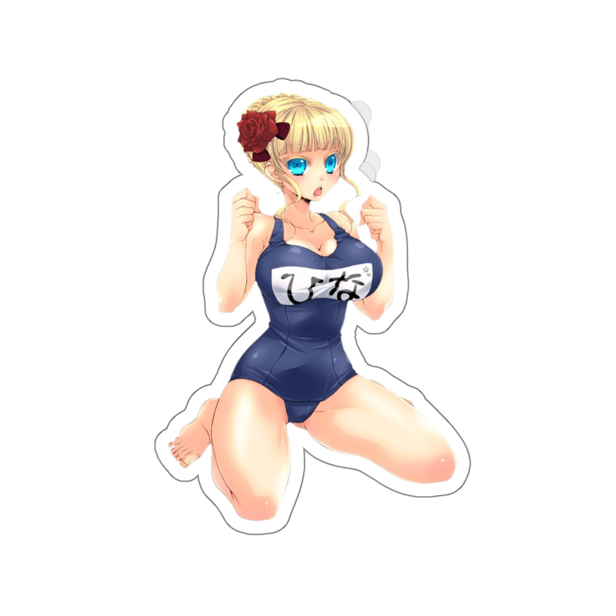 Umineko When They Cry Waterproof Sticker - Swimsuit Beatrice Vinyl Decal - Sexy Visual Novel Dojin - Ecchi Anime Car Decal