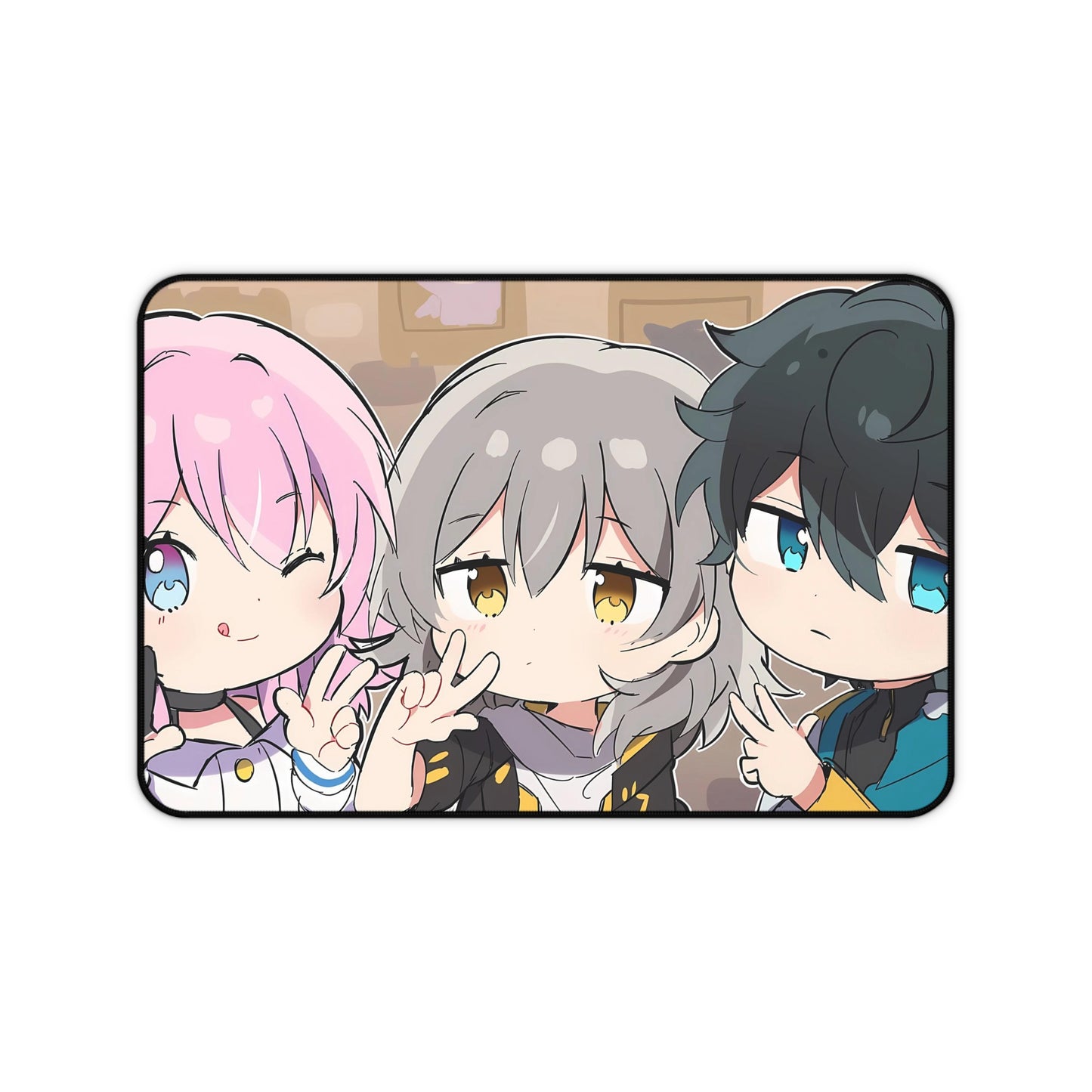 March 7Th Trailblazer Danheng And Female Trailblazer Honkai Star Rail Desk Mat - XXL Gaming Mousepad - Nonslip Card Playmat