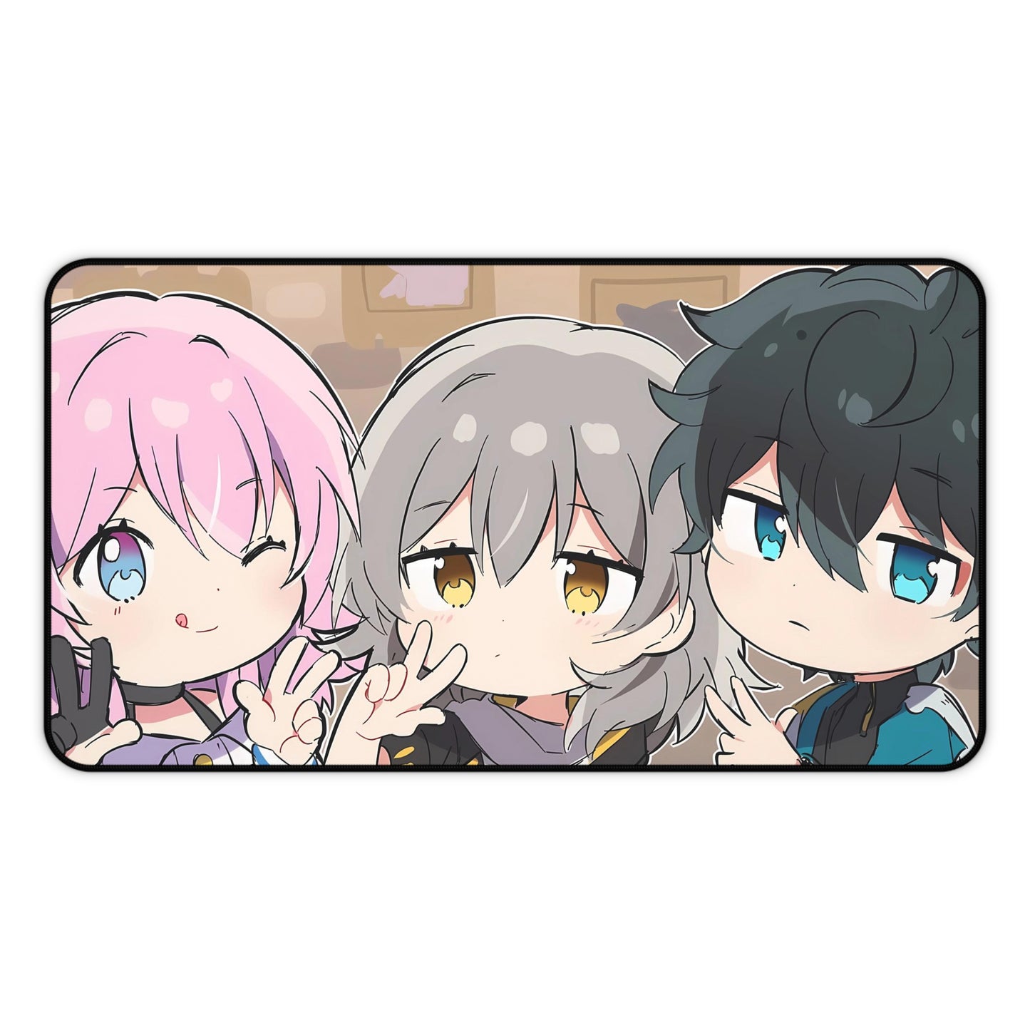 March 7Th Trailblazer Danheng And Female Trailblazer Honkai Star Rail Desk Mat - XXL Gaming Mousepad - Nonslip Card Playmat