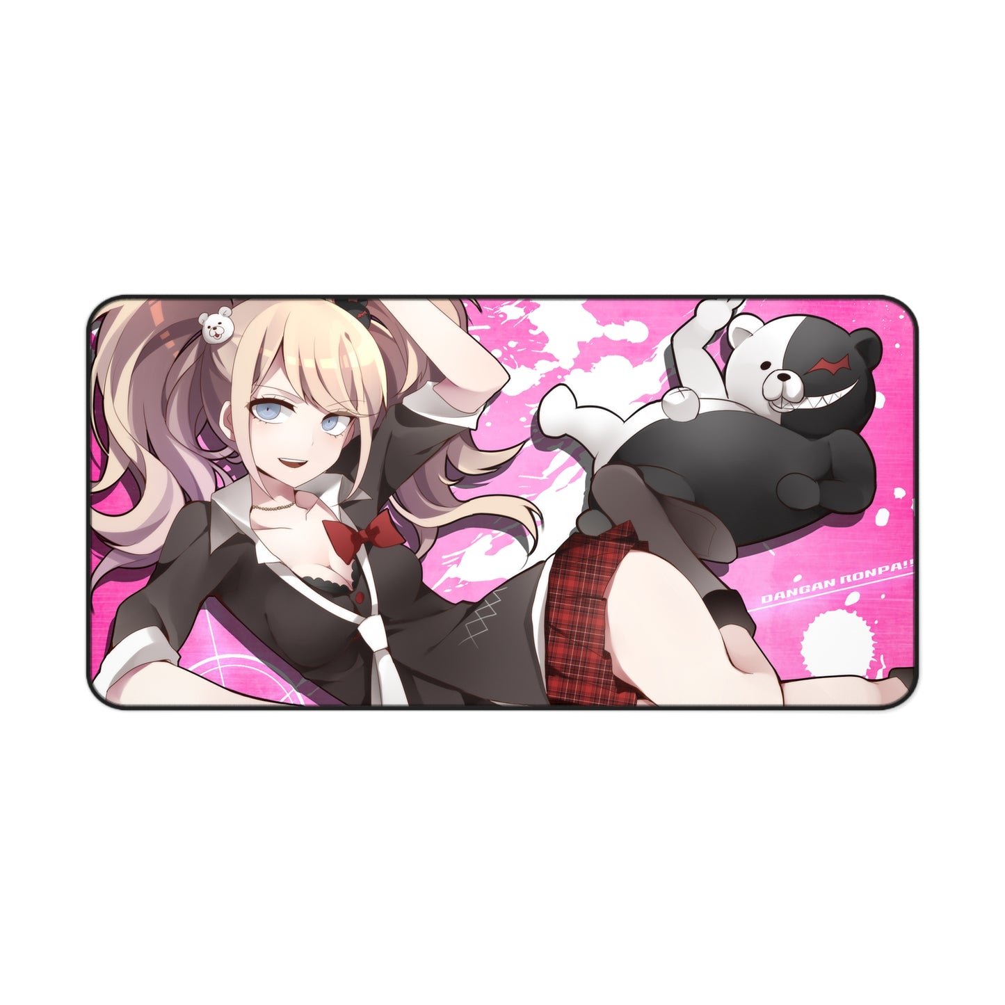 Danganronpa Mousepad - Junko Enoshima And Monokuma Desk Mat - Gaming Playmat