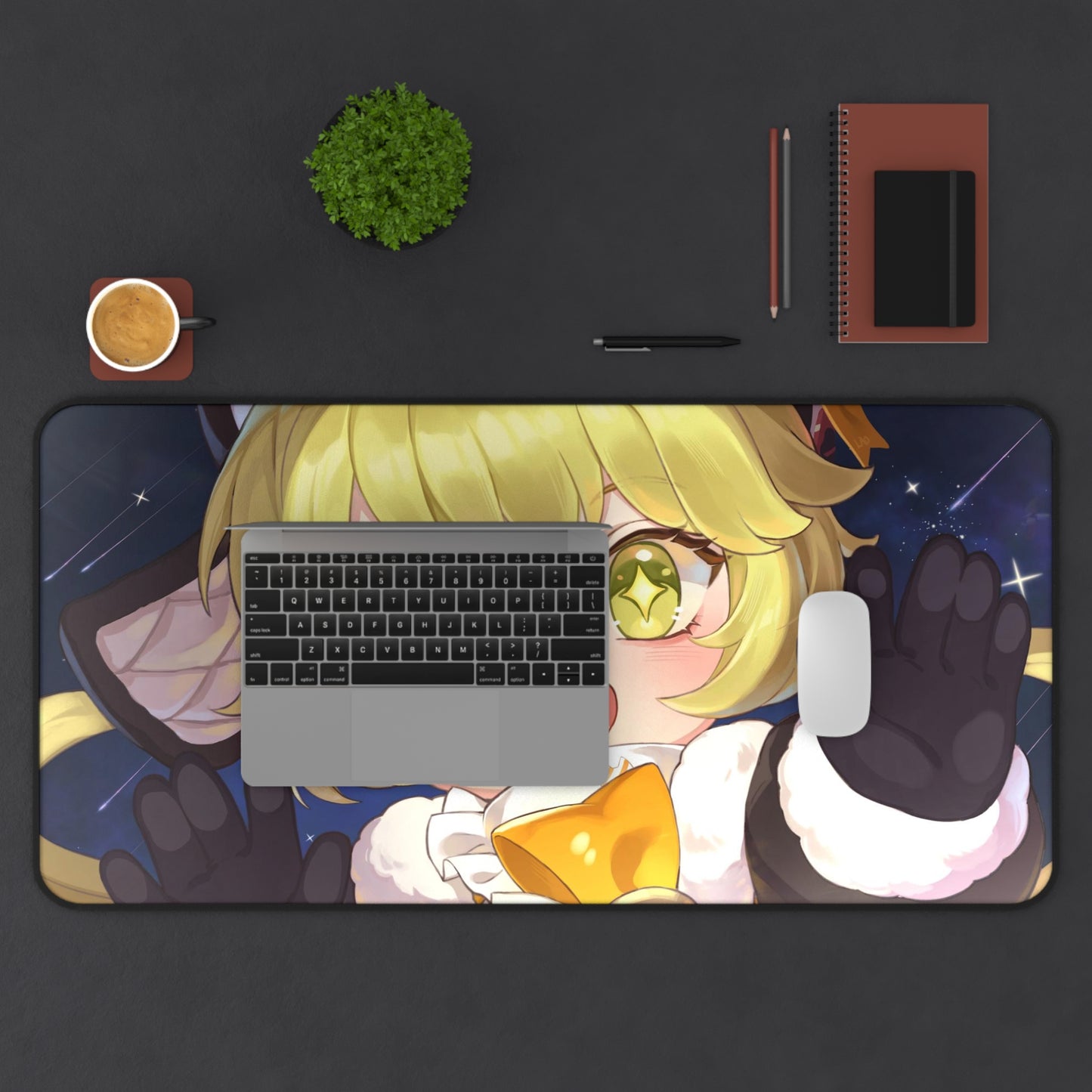 Kawaii Hook Honkai Star Rail Desk Mat - XXL Gaming Mousepad - Nonslip Card Playmat