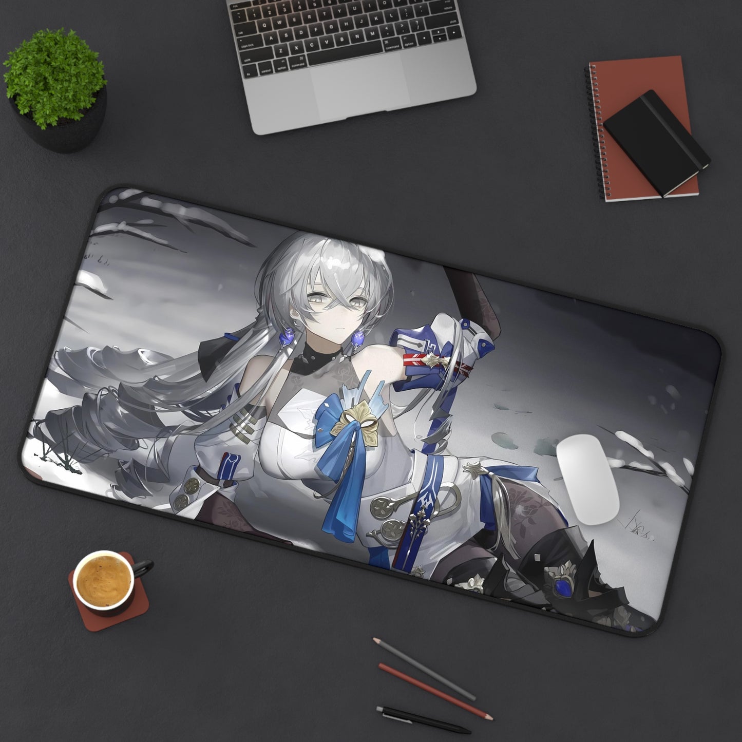 Bronya Rand Honkai Star Rail Desk Mat - XXL Gaming Mousepad - Nonslip Card Playmat