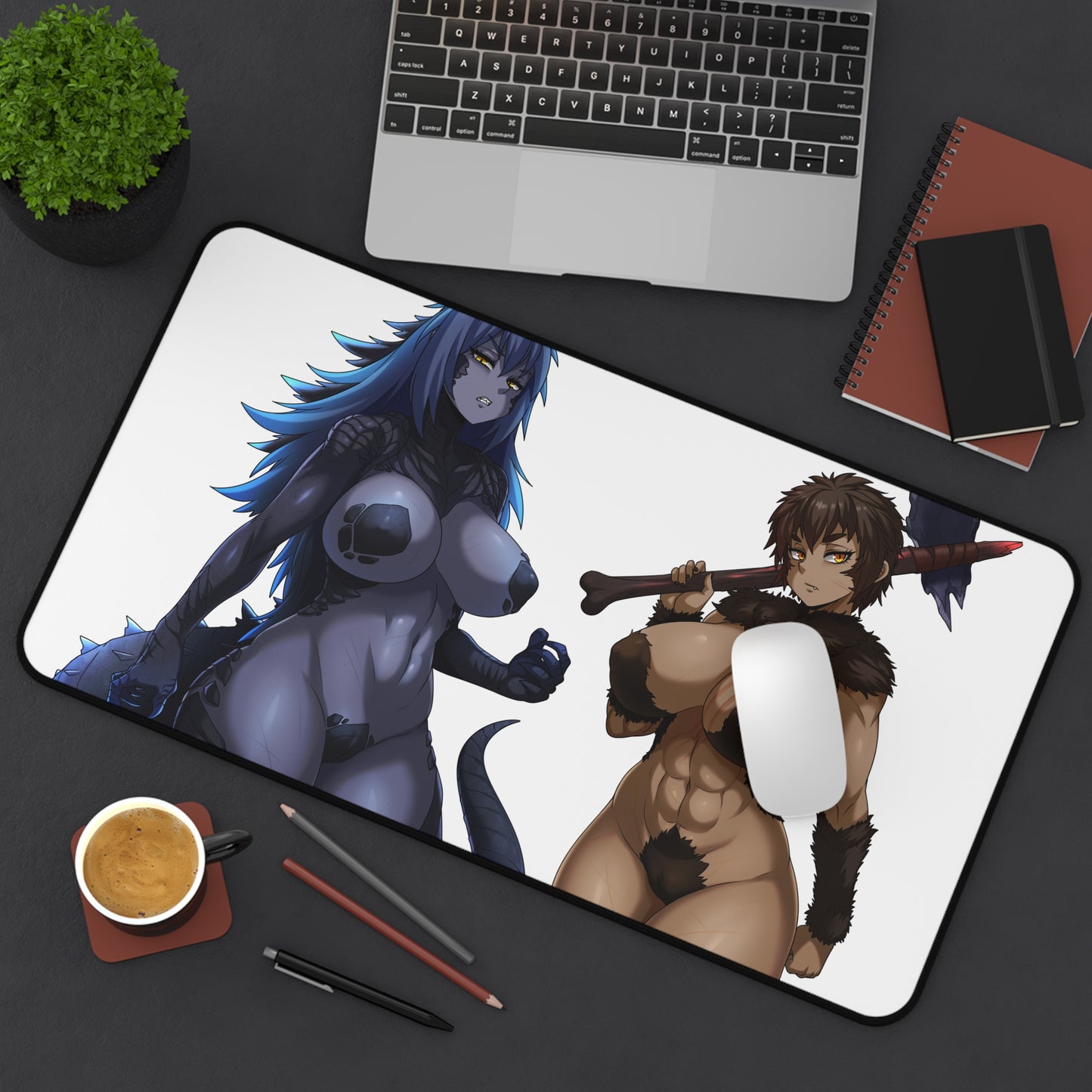 Godzilla Vs Kong Sexy Mousepad - Big Tits Anthro Monster XXL Desk Mat - Ecchi Desk Pad