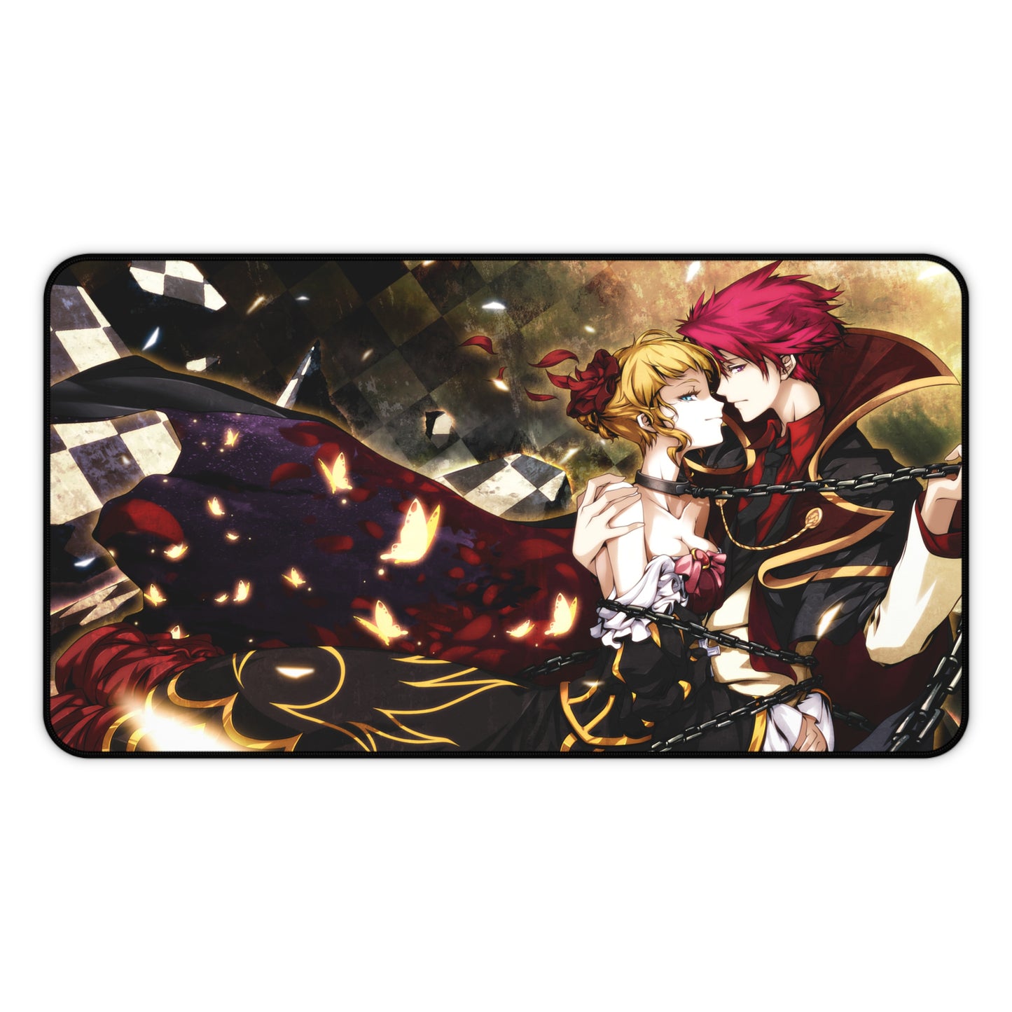 Umineko When They Cry Desk Mat - Beatrice and Battler Ushiromiya Mousepad - Non Slip Visual Novel Dojin Playmat - Umineko no Naku Koro ni