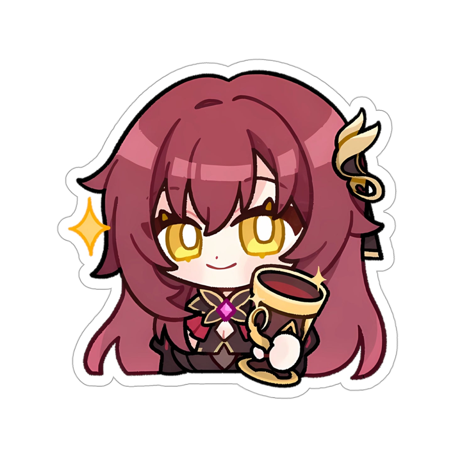 Chibi Eden Honkai Impact 3rd Waterproof Sticker - Premium Gaming Vinyl Car Decal