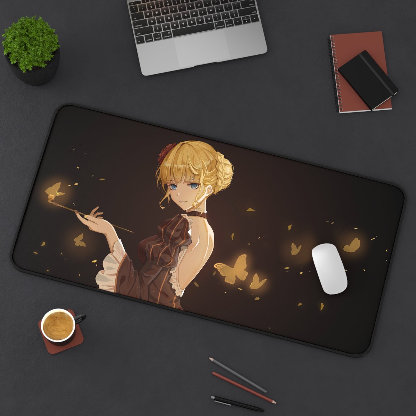 Umineko When They Cry Desk Mat - Beatrice Gaming Mousepad - Non Slip Visual Novel Dojin Playmat - Umineko no Naku Koro ni