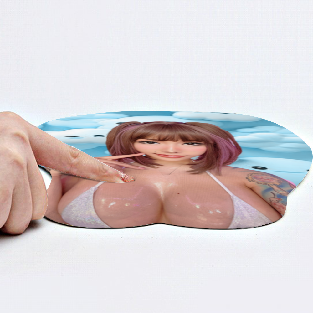 KeeraJaide - Oppai Mousepad with Wrist Support Silicone Mouse Pad