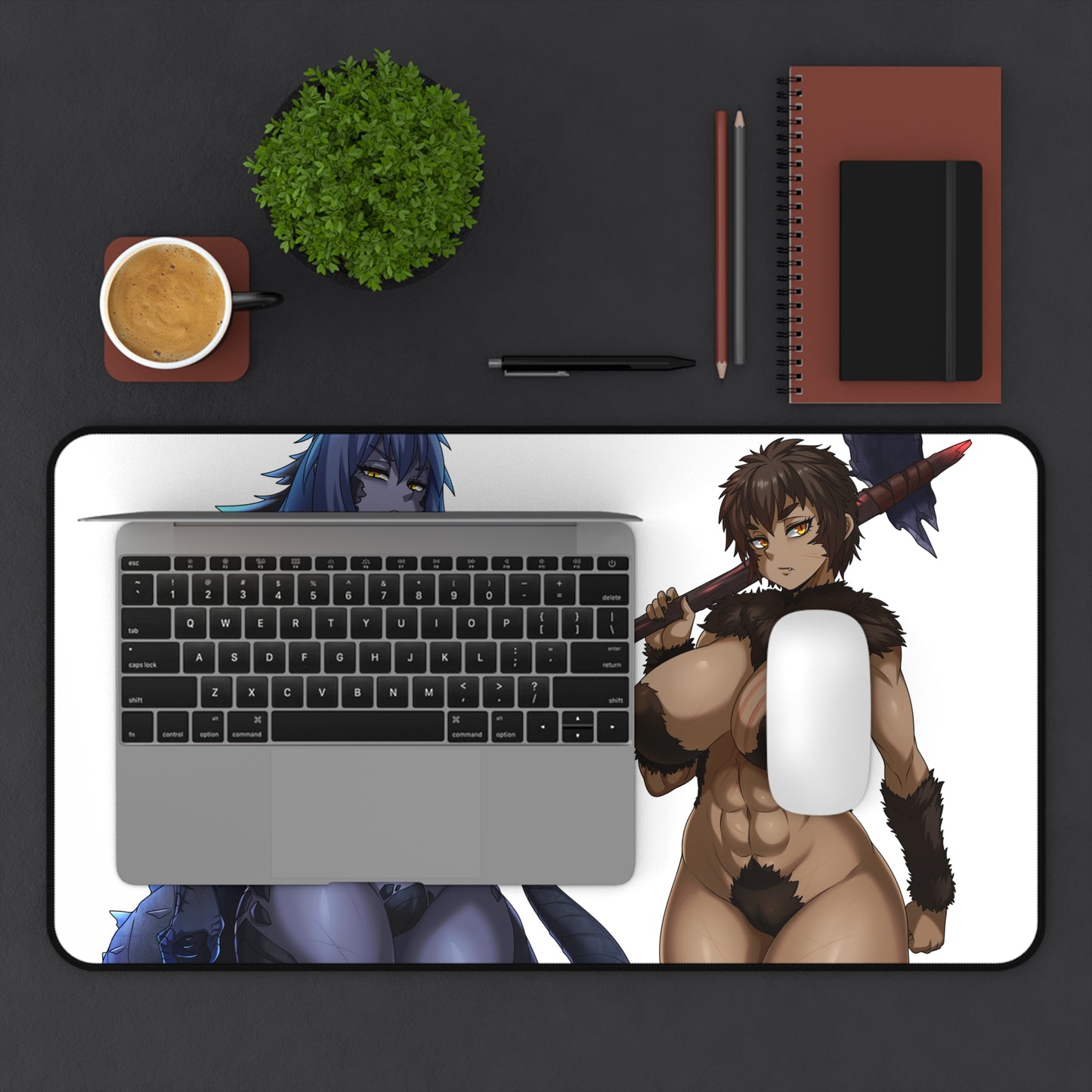 Godzilla Vs Kong Sexy Mousepad - Big Tits Anthro Monster XXL Desk Mat - Ecchi Desk Pad