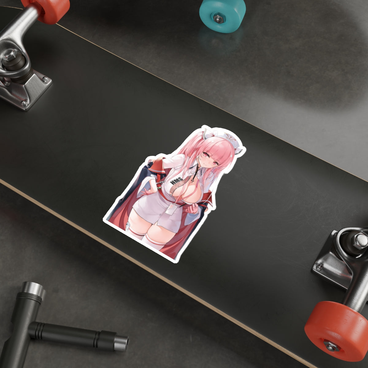 Azur Lane Waterproof Sticker - Sexy Perseus Gaming Vinyl Decal - Ecchi Boobs Anime Car Decal - Laptop Sticker