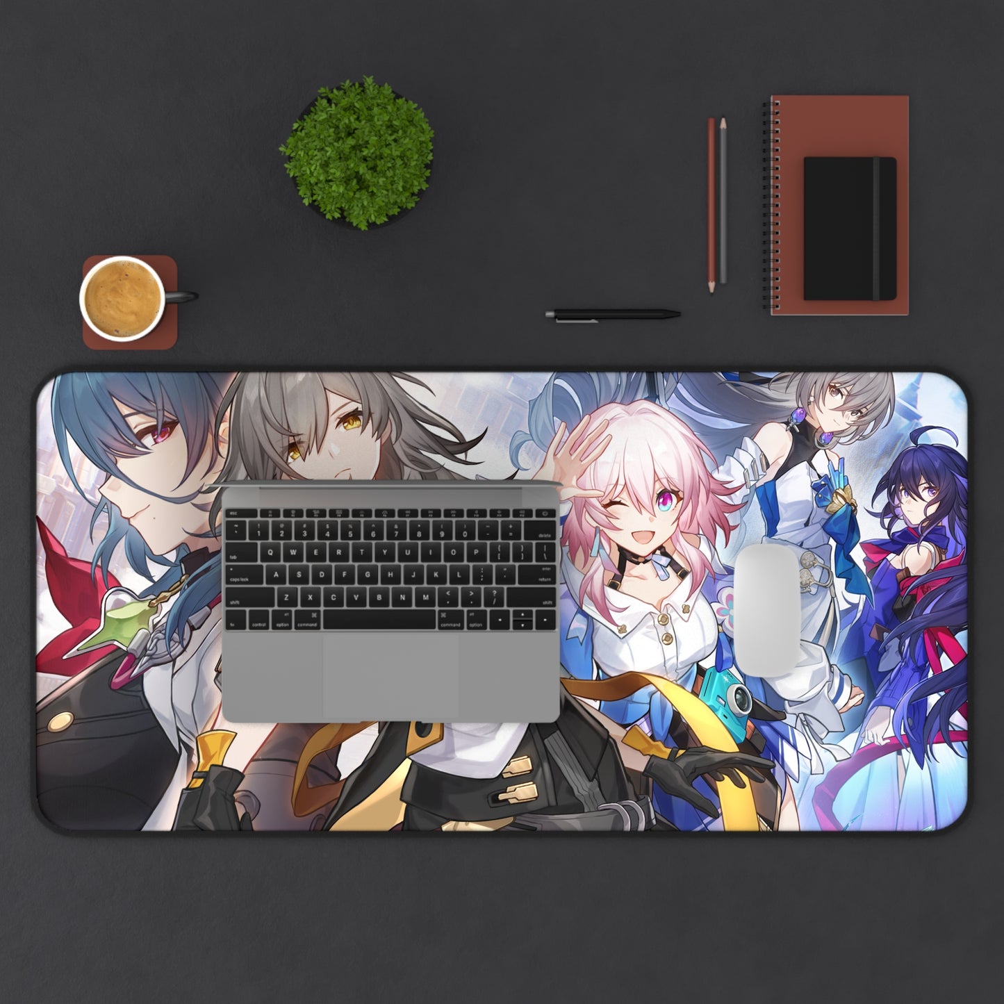 March 7Th Bronya Rand Trailblazer Seele Trailblazer Honkai Star Rail Desk Mat - XXL Gaming Mousepad - Nonslip Card Playmat