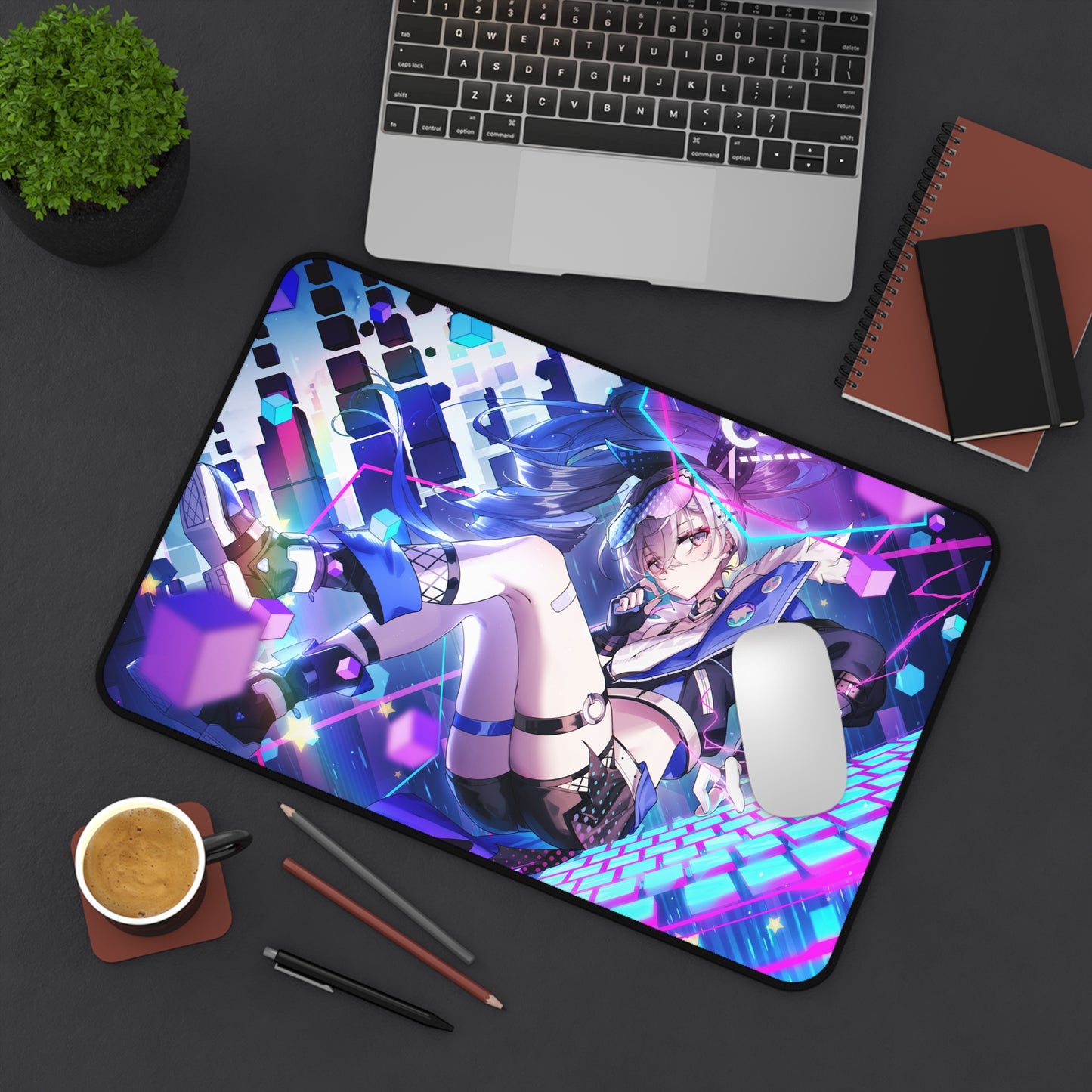 Silver Wolf Honkai Star Rail Desk Mat - XXL Gaming Mousepad - Nonslip Card Playmat