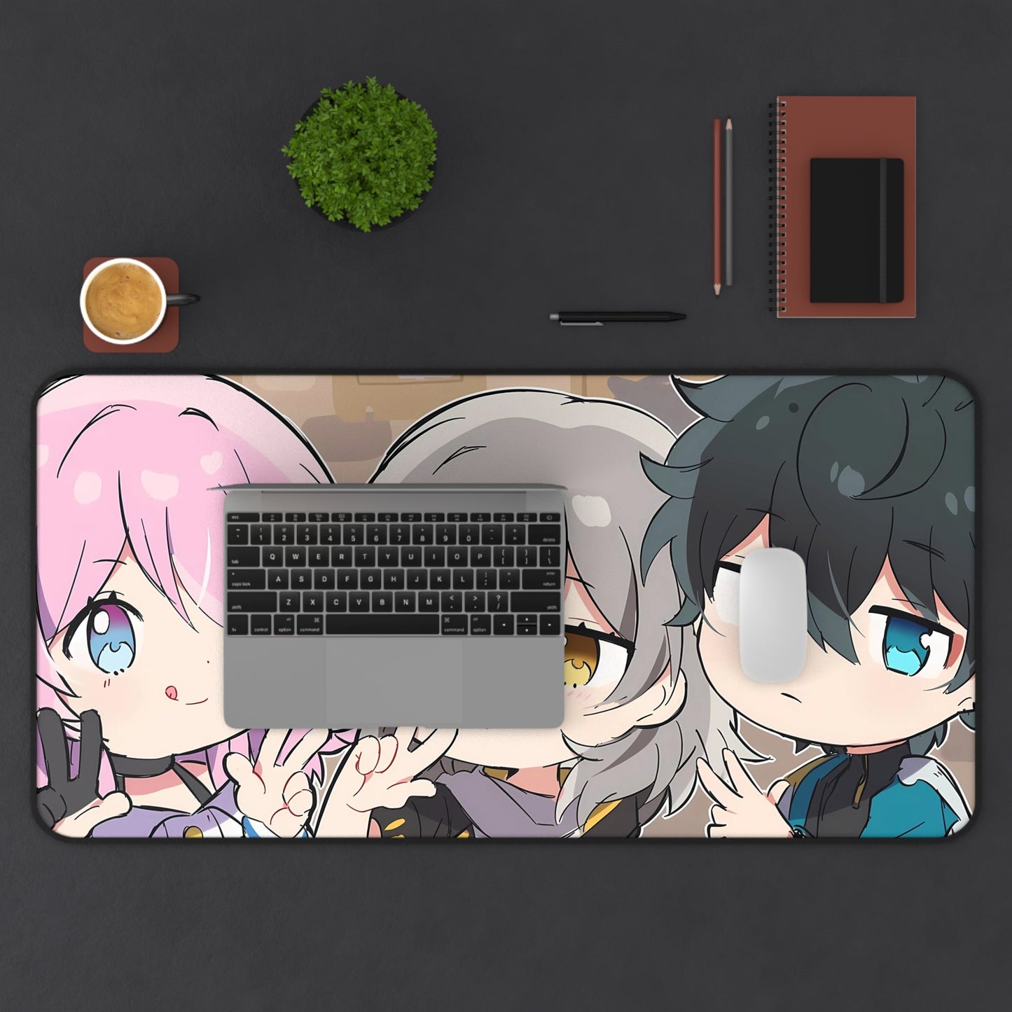 March 7Th Trailblazer Danheng And Female Trailblazer Honkai Star Rail Desk Mat - XXL Gaming Mousepad - Nonslip Card Playmat