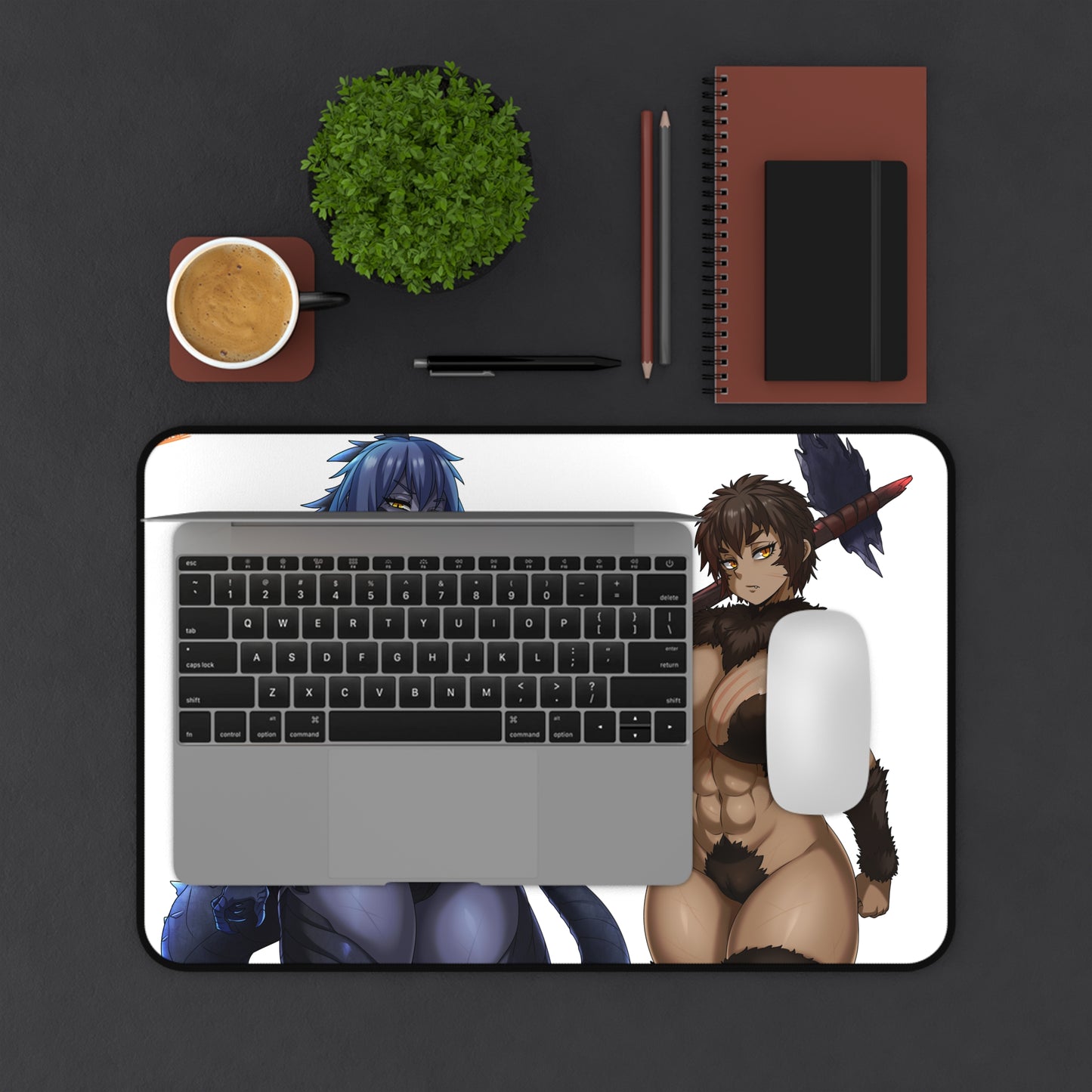 Godzilla Vs Kong Sexy Mousepad - Big Tits Anthro Monster XXL Desk Mat - Ecchi Desk Pad