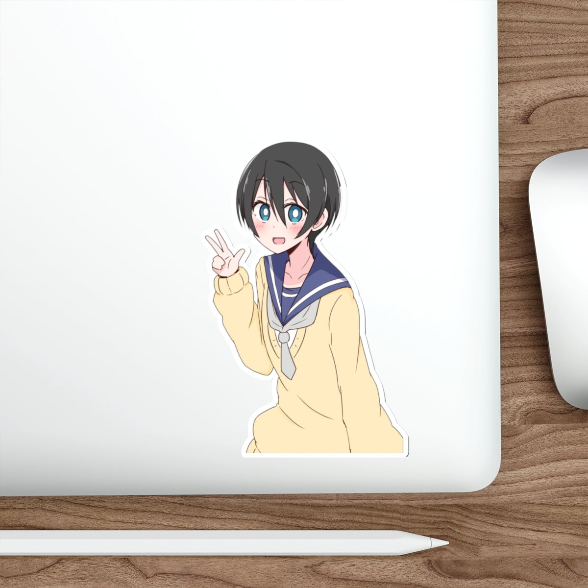 Yuru Camp Waterproof Sticker - Laid Back Camp Anime Vinyl Decal - Ena Saito Car Decal - Yurucamp Laptop Sticker - Manga Decal