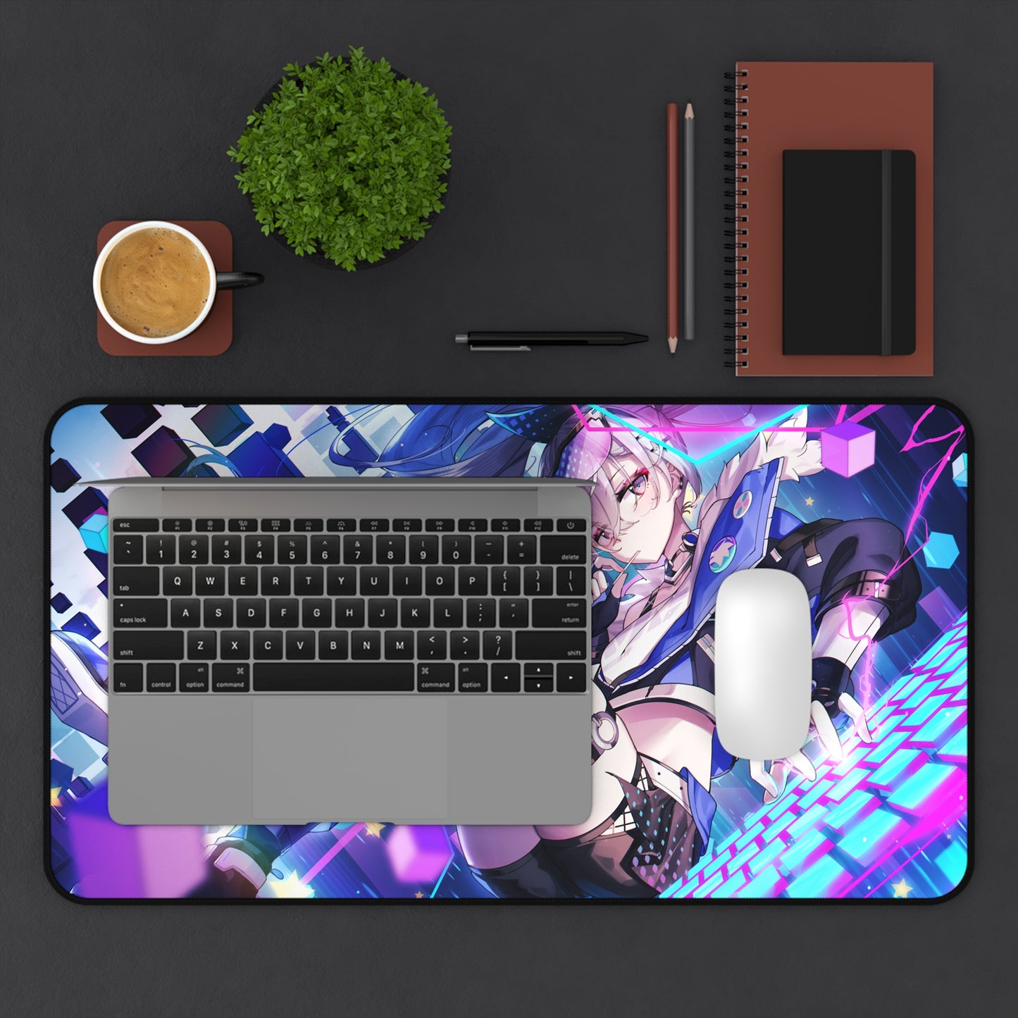 Silver Wolf Honkai Star Rail Desk Mat - XXL Gaming Mousepad - Nonslip Card Playmat