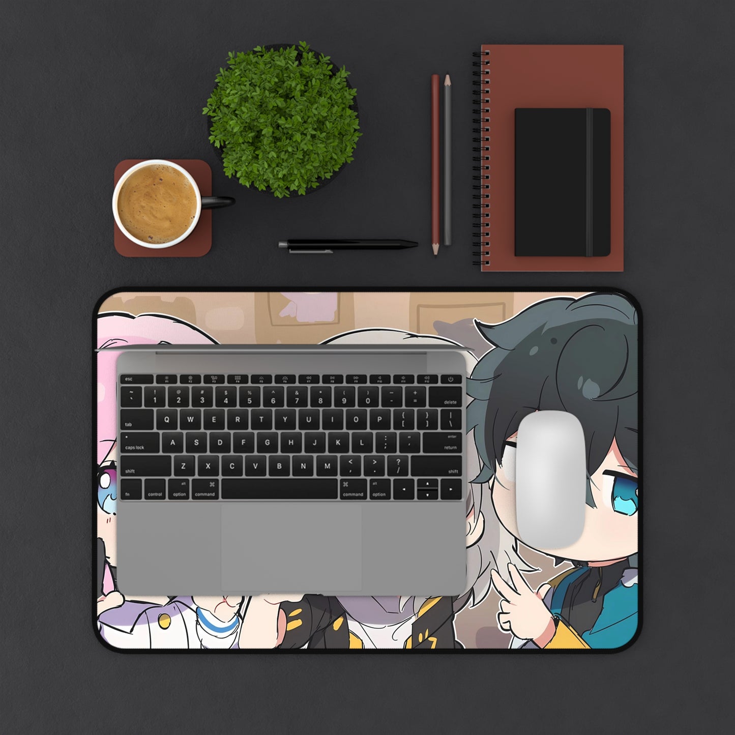 March 7Th Trailblazer Danheng And Female Trailblazer Honkai Star Rail Desk Mat - XXL Gaming Mousepad - Nonslip Card Playmat